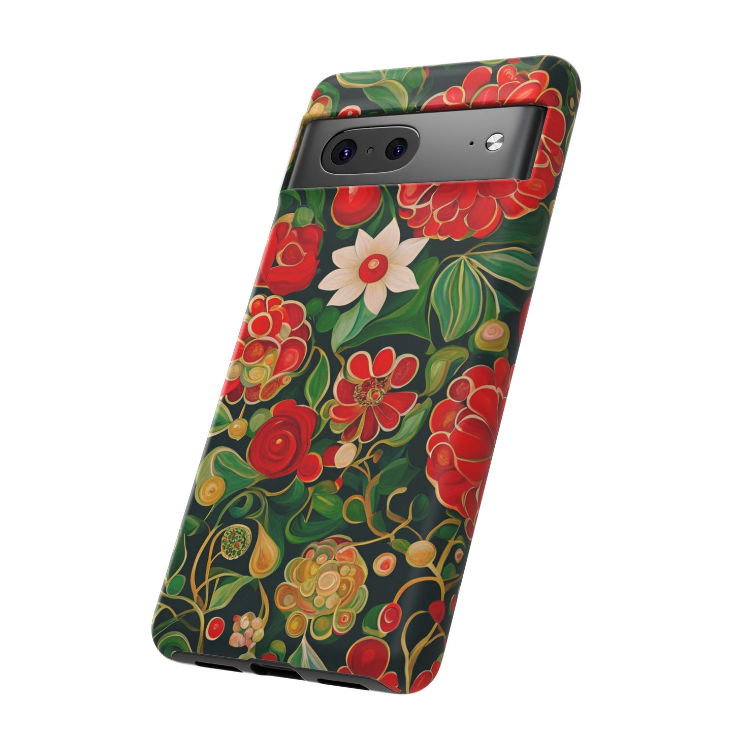 December Flowers iPhone Samsung Galaxy Google Pixel Tough Cases