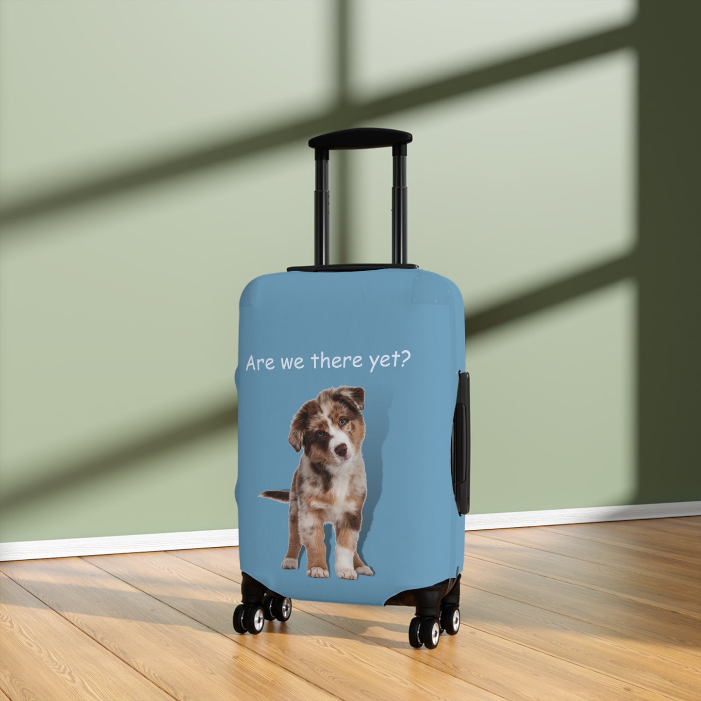 Australian Shepherd Are We There Yet? Luggage Cover