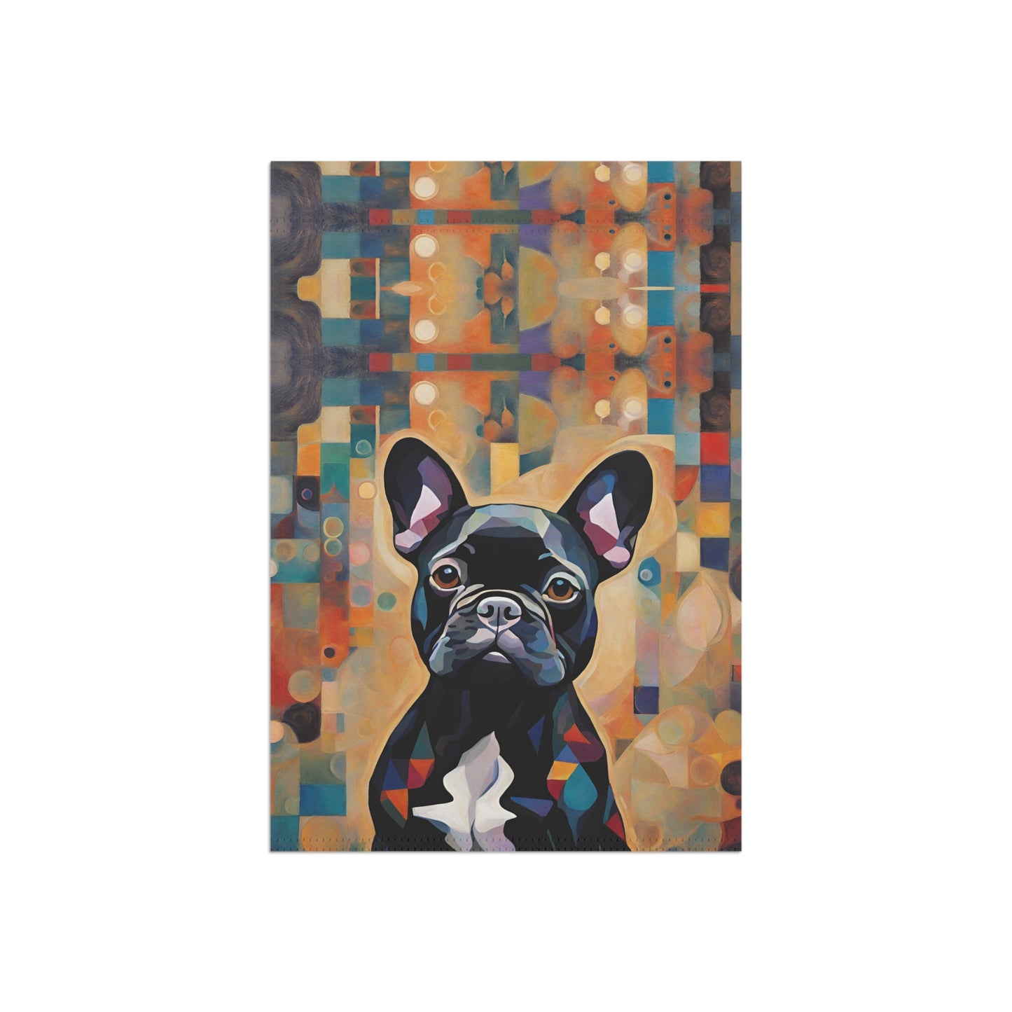 Funky French Bulldog 2-Sided Garden & House Flag/Banner