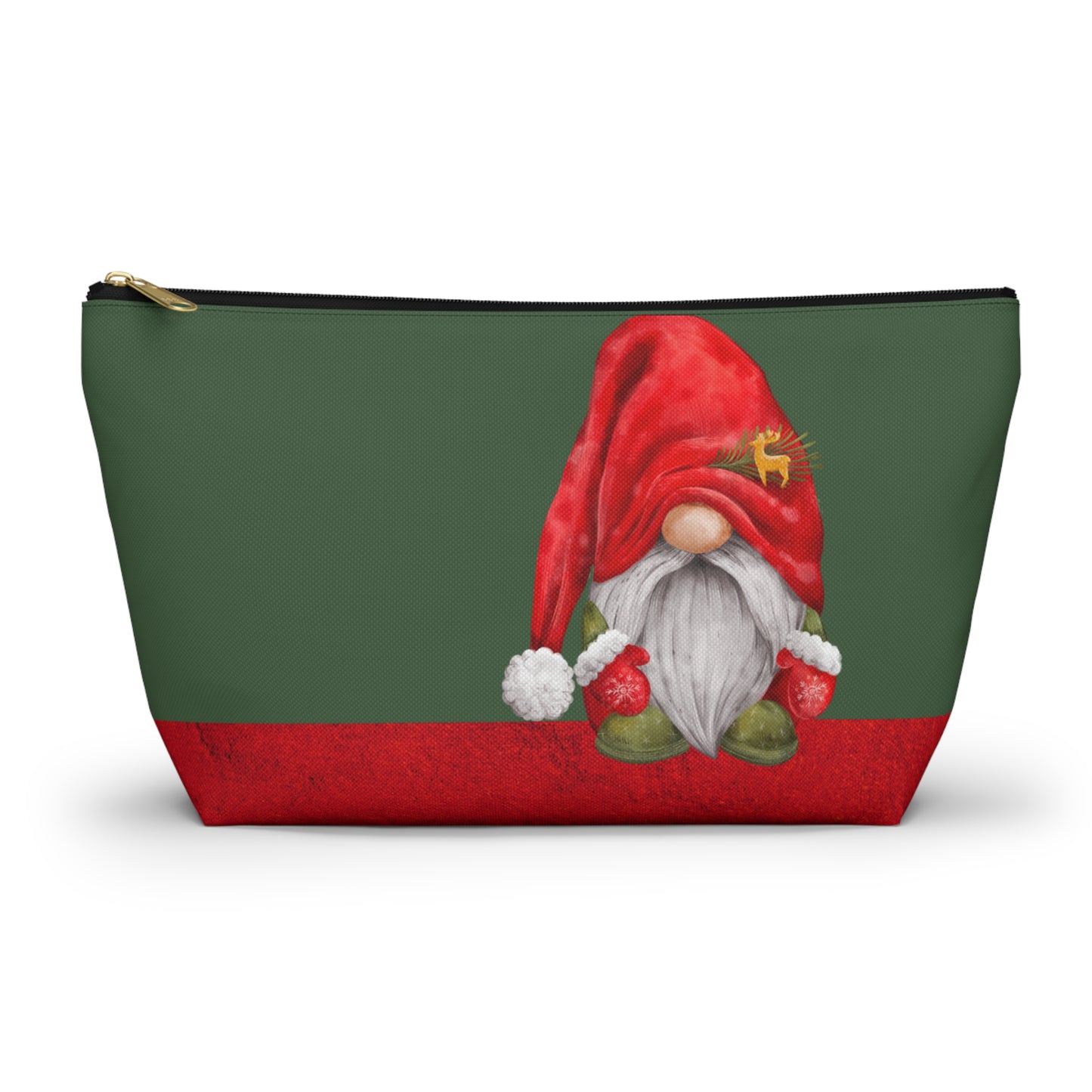 Gnome Santa Accessory Pouch w T-bottom