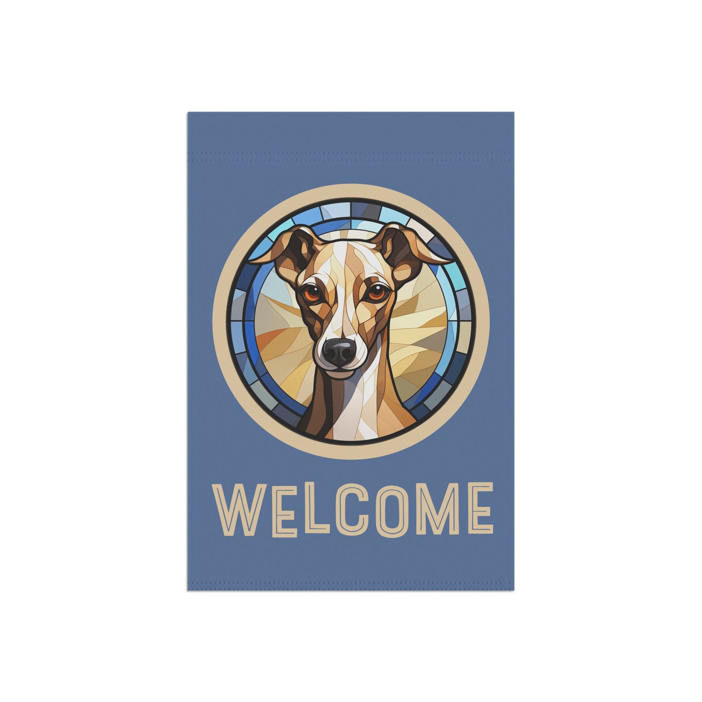 Italian Greyhound Welcome 2-Sided Garden & House Flag/Banner