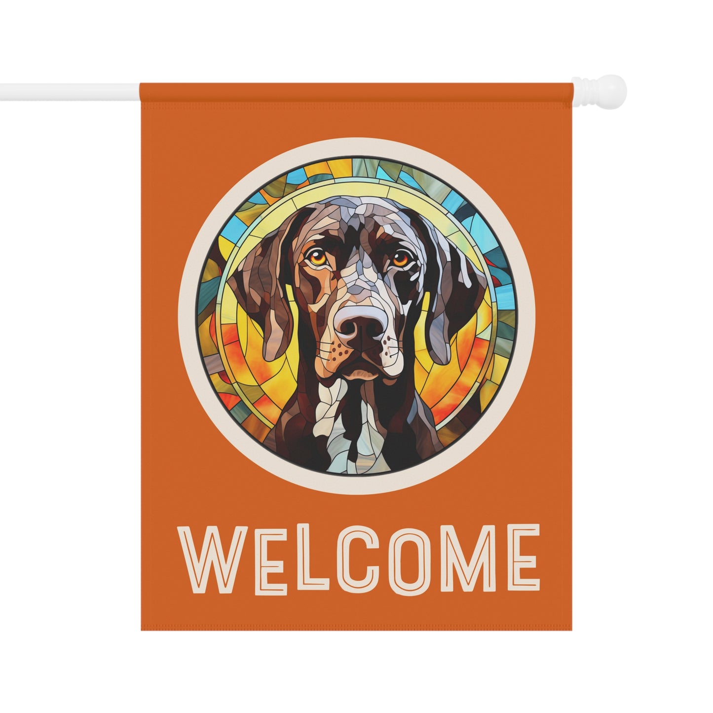 German Shorthaired Pointer Welcome 2-Sided Garden & House Flag/Banner
