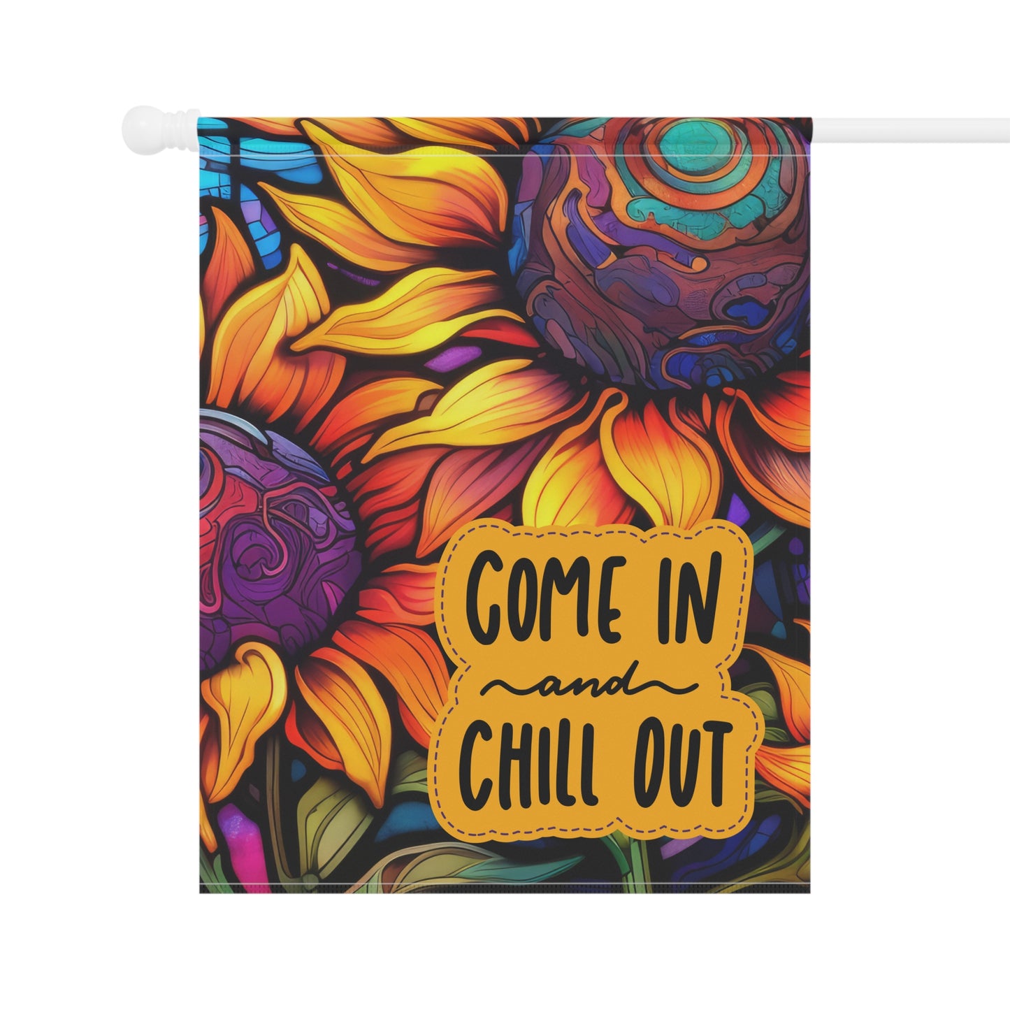 Come In & Chill Out 2-Sided Garden & House Flag/Banner