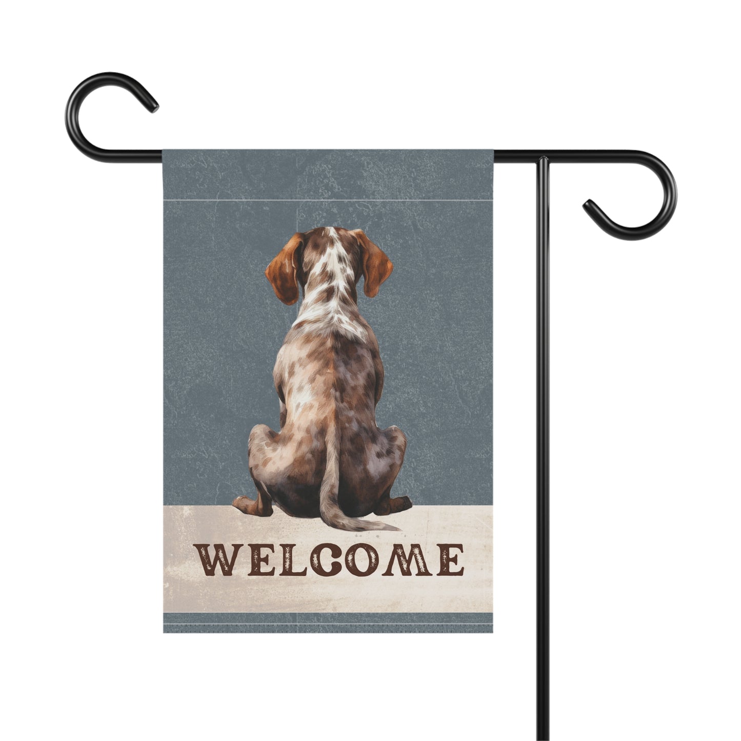 German Shorthaired Pointer Welcome 2-Sided Garden & House Flag/Banner