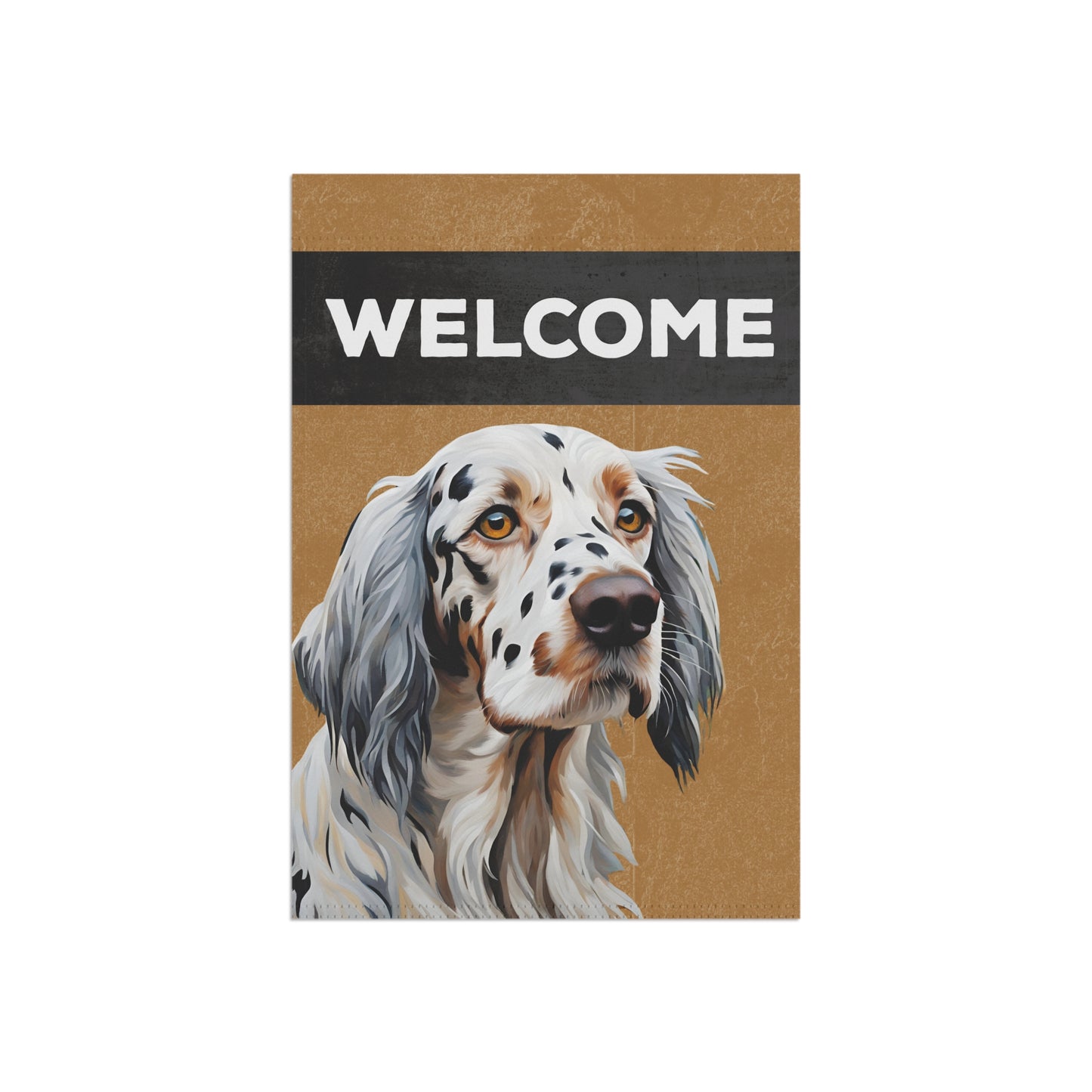 English Setter Welcome 2-Sided Garden & House Flag/Banner