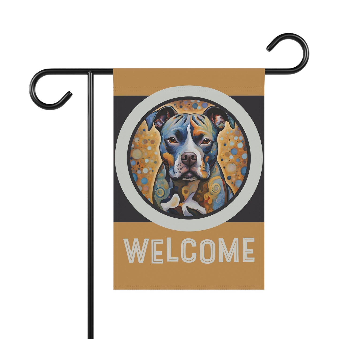 Staffordshire Bull Terrier Welcome 2-Sided Garden & House Flag/Banner