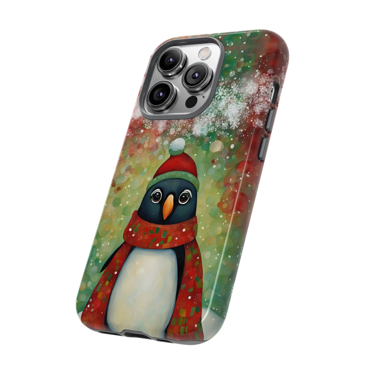 Christmas Penguin iPhone Samsung Galaxy Google Pixel Tough Cases