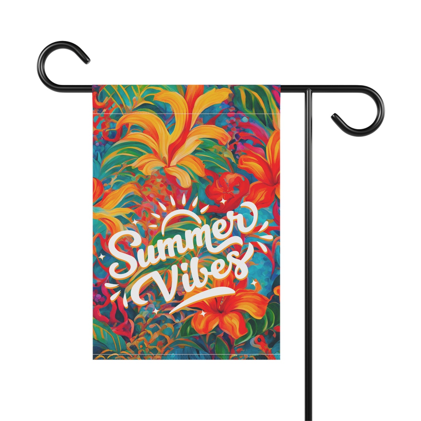 Summer Vibes 2-Sided Garden & House Flag/Banner