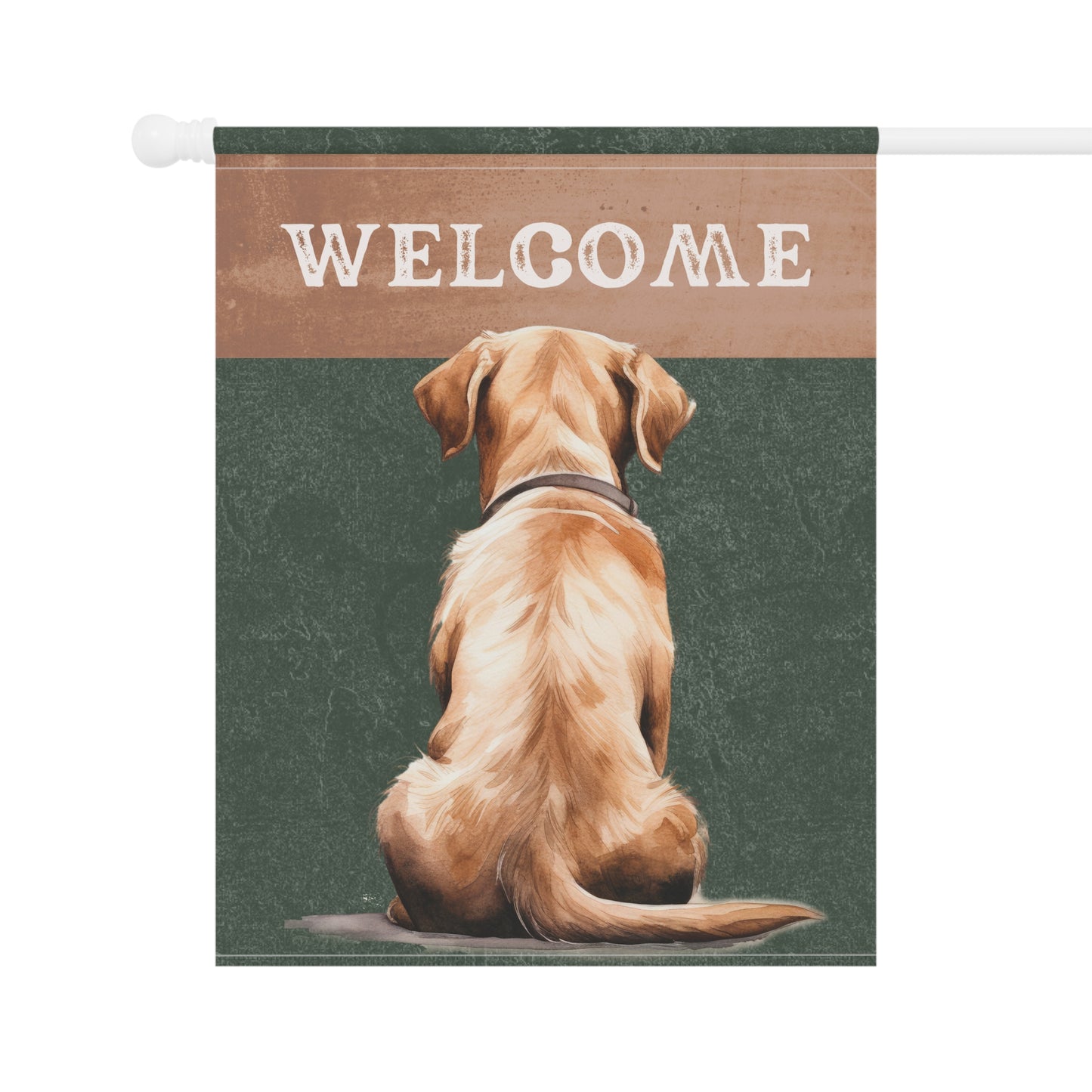 Labrador Welcome 2-Sided Garden & House Flag/Banner