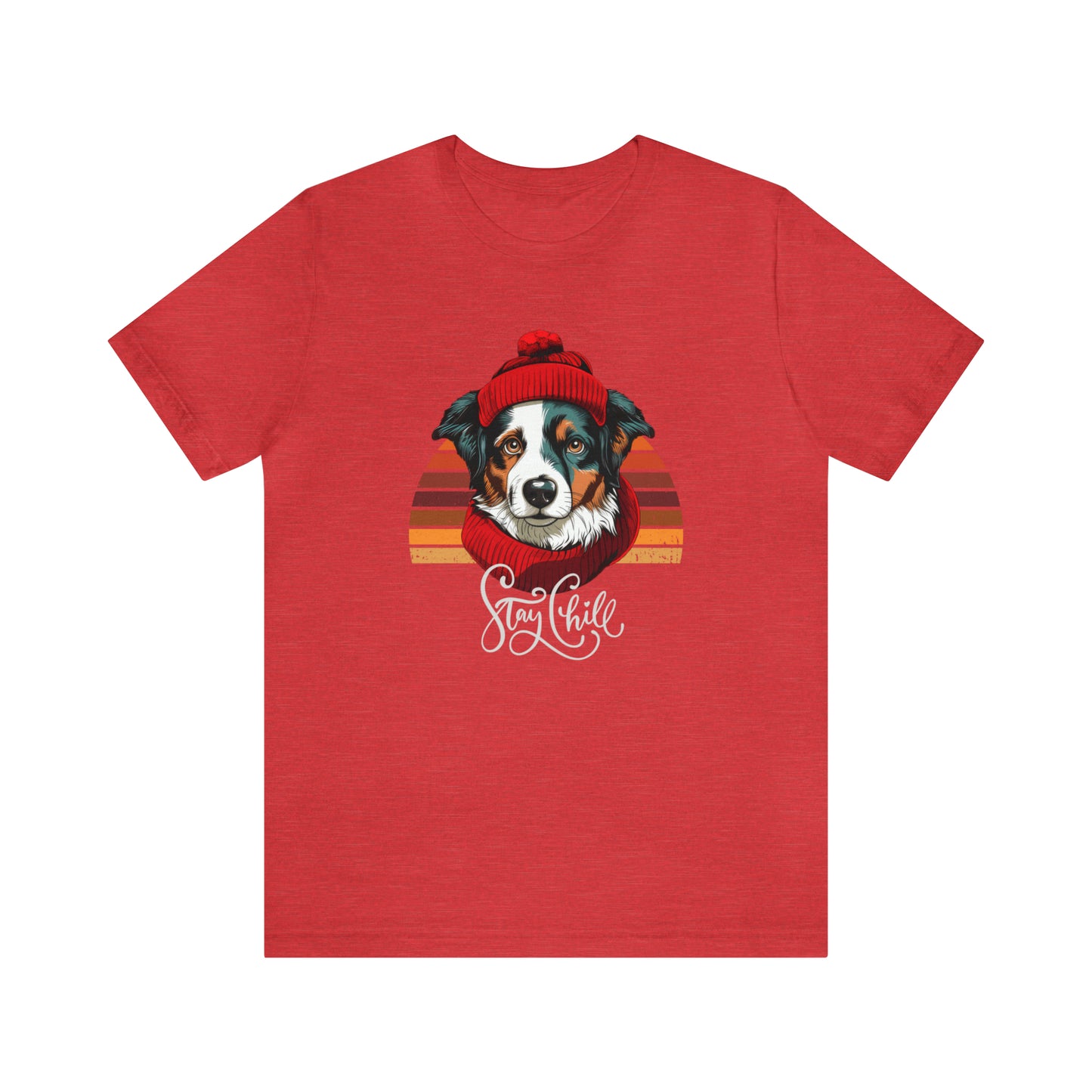 Stay Chill Border Collie Unisex Jersey Short Sleeve Tee