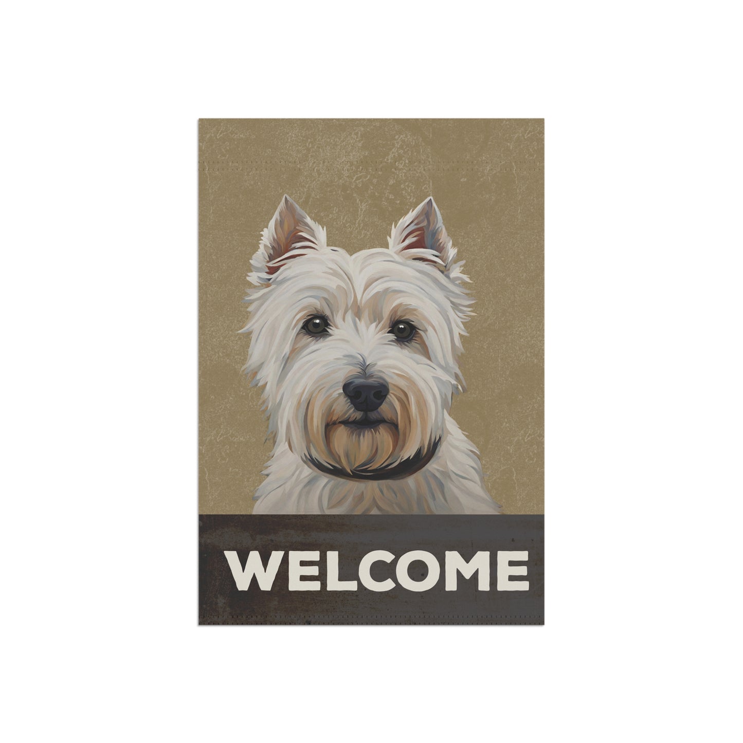 West Highland Terrier Welcome 2-Sided Garden & House Flag/Banner