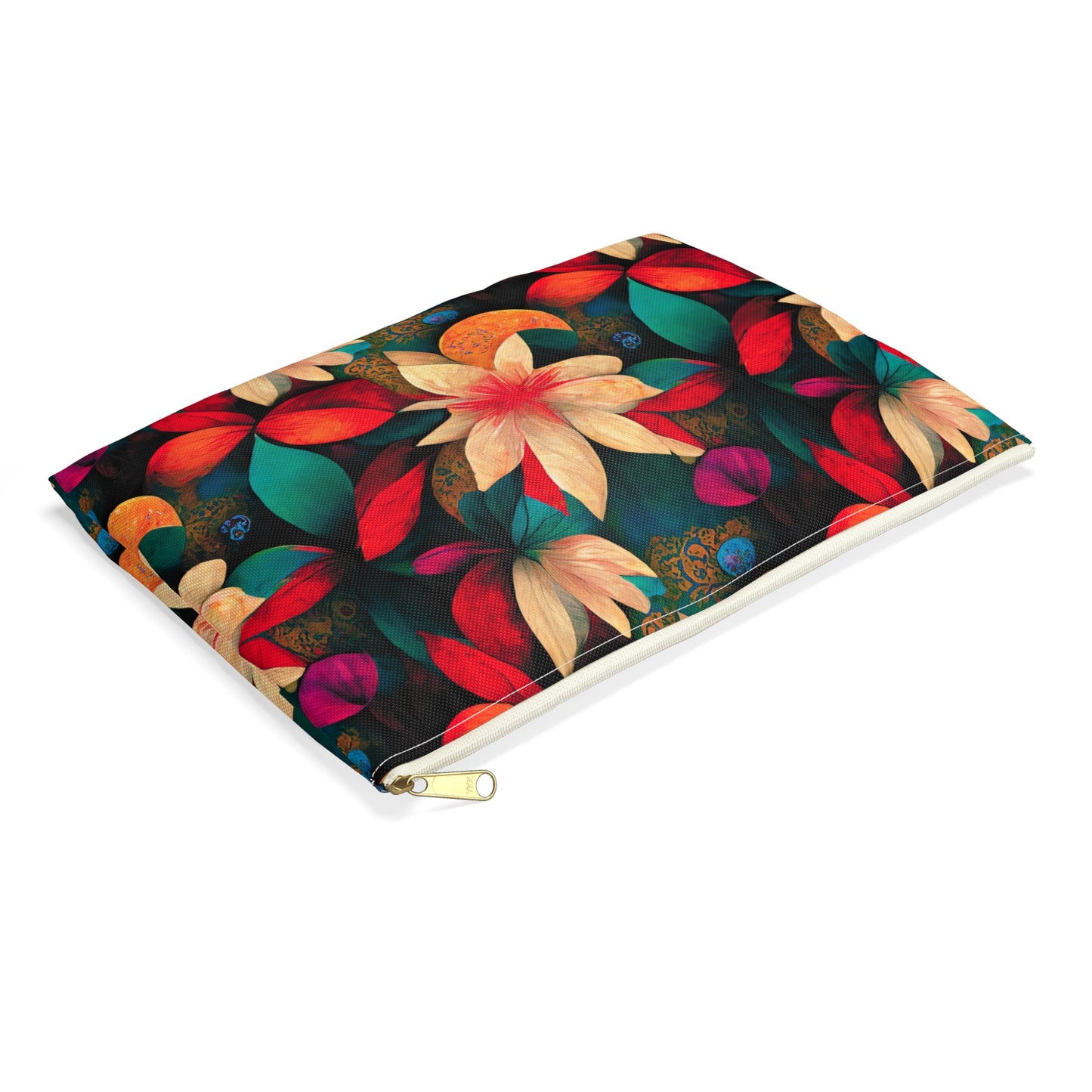 Christmas Flowers Accessory Pouch