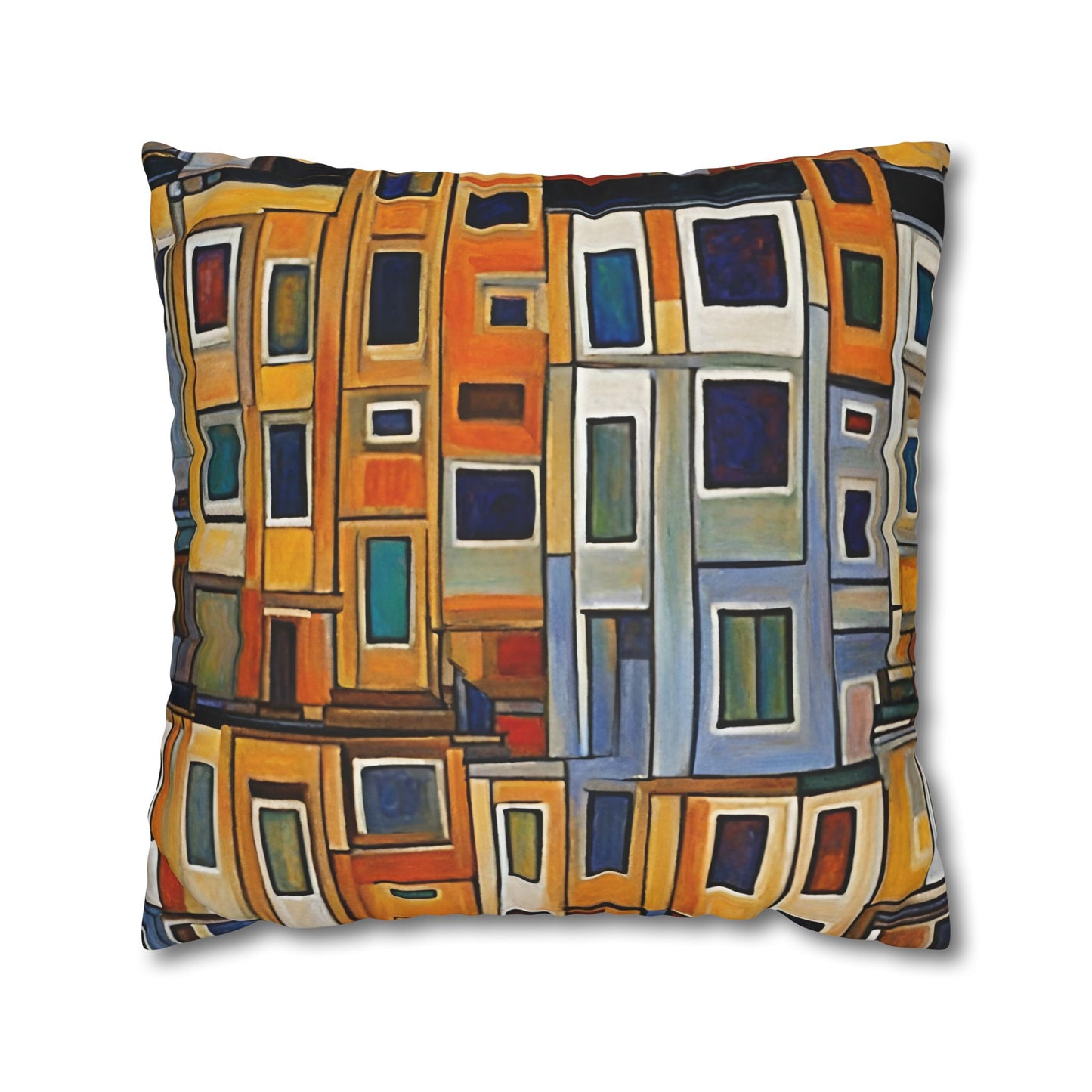 City Living Square Poly Canvas Pillowcase