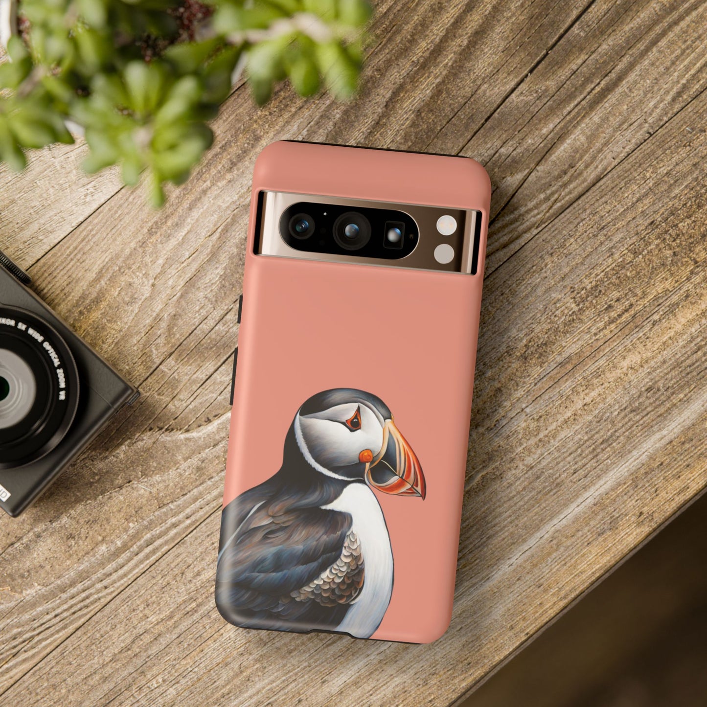 Puffin Wildlife iPhone Samsung Galaxy Google Pixel Tough Cases