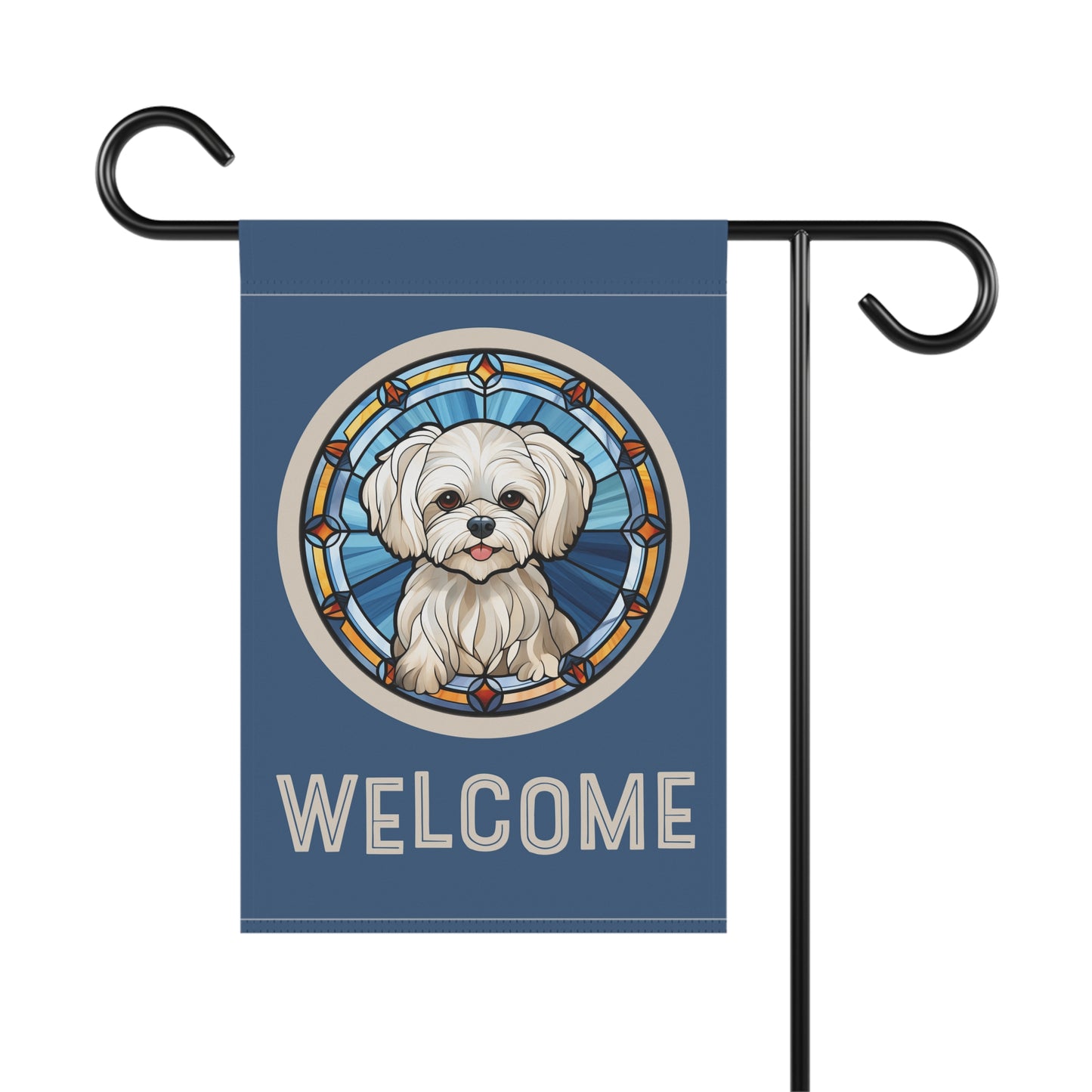Maltese Welcome 2-Sided Garden & House Flag/Banner