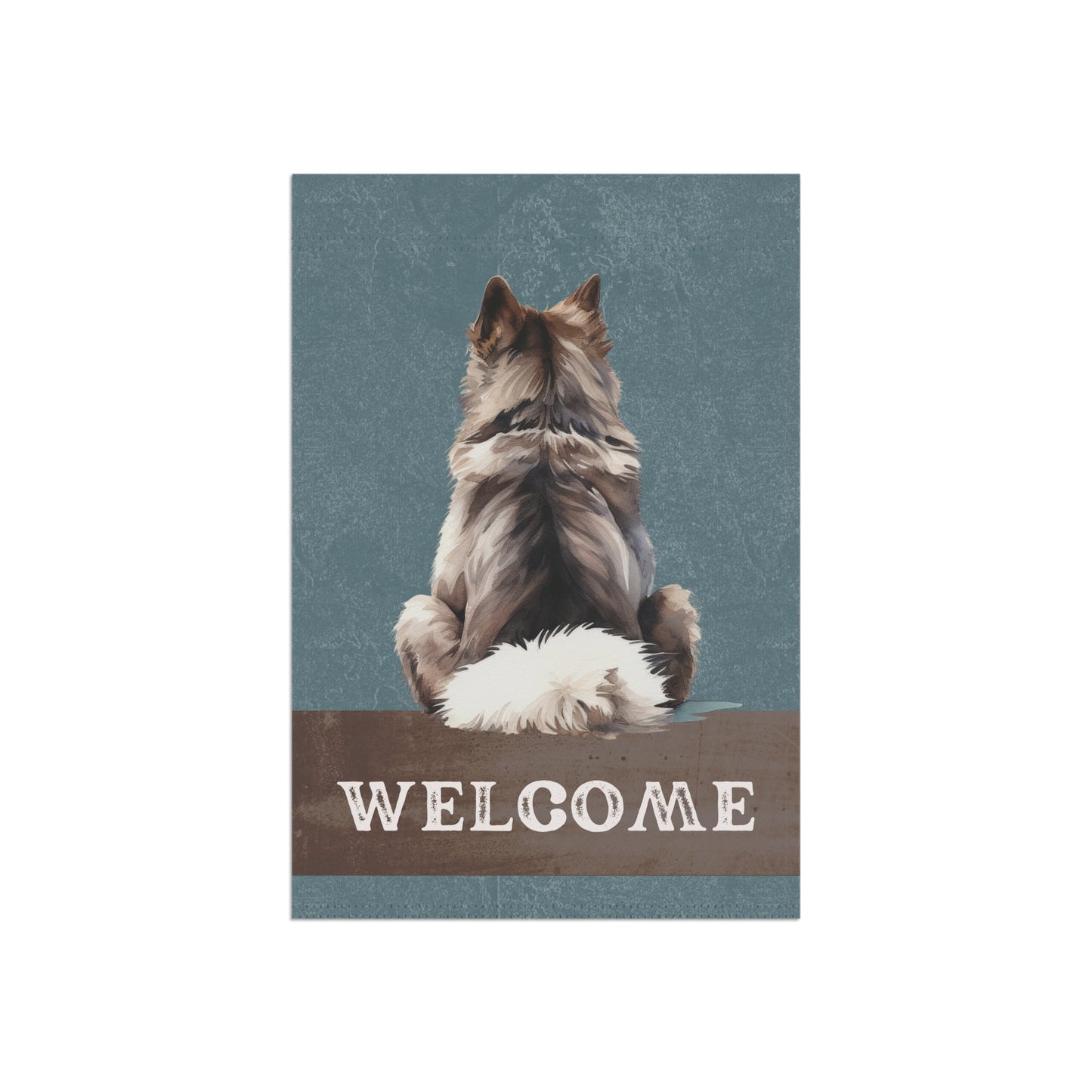 Siberian Husky Welcome 2-Sided Garden & House Flag/Banner