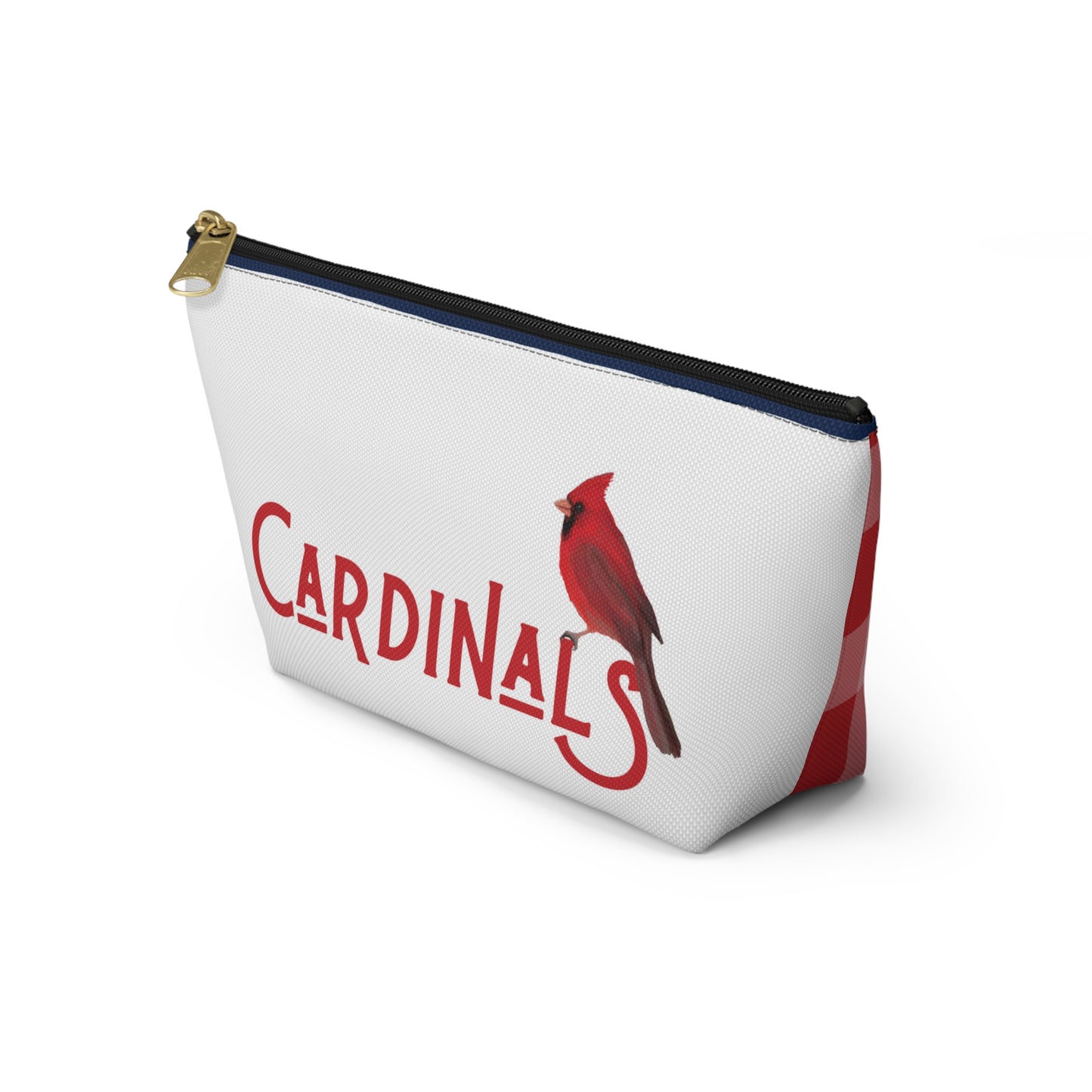 Red Plaid St Louis Cardinals Accessory Pouch w T-bottom