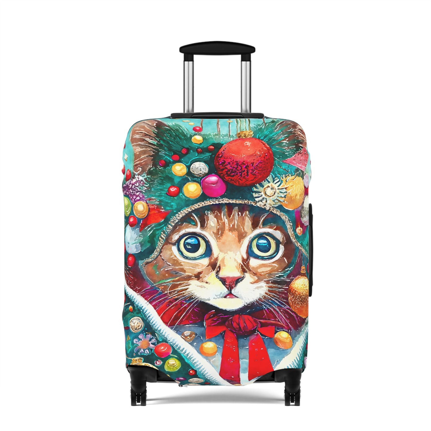 Ornament Cat Christmas Art Luggage Cover