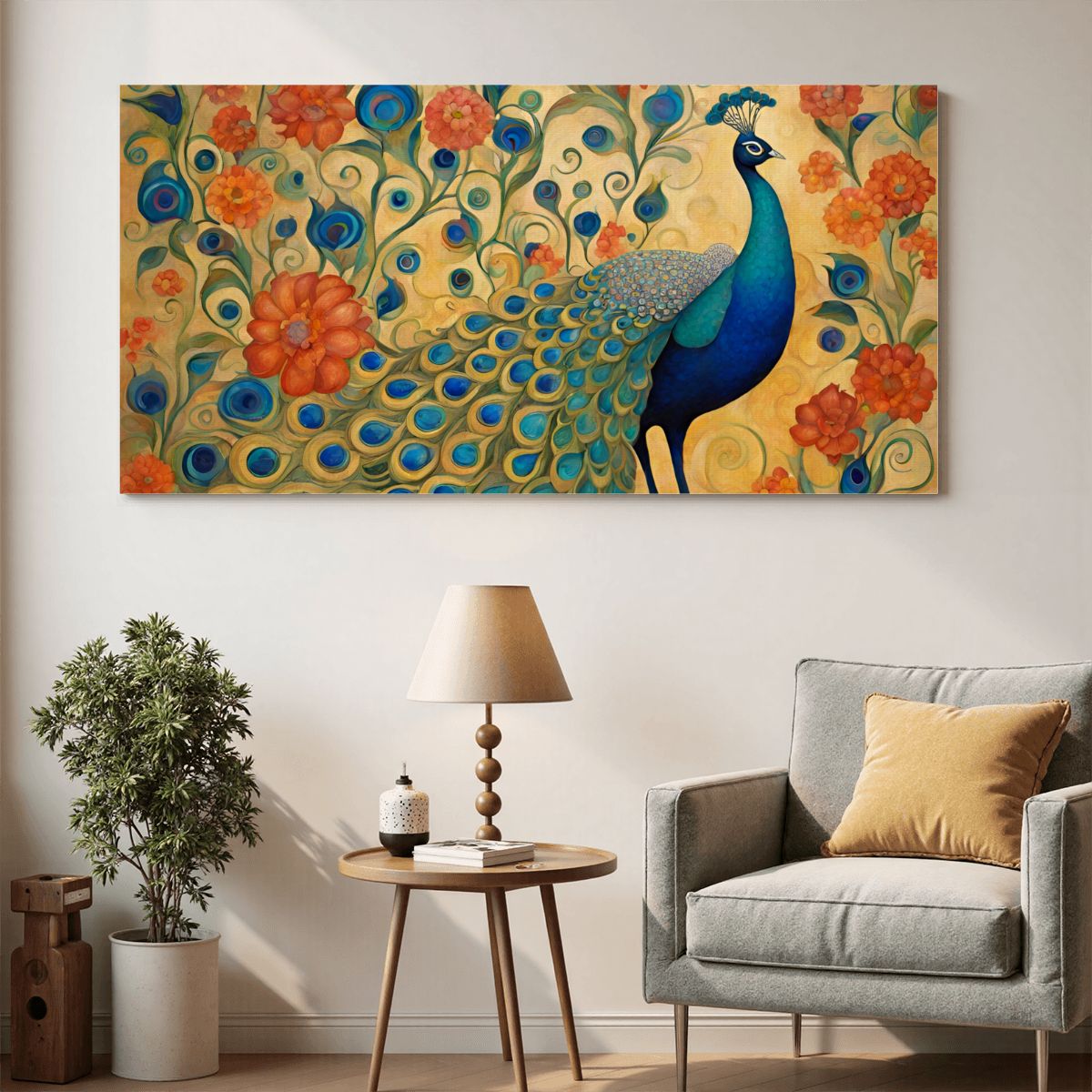 60" x 30" Printed Canvas Fabric Wall Art - No Frame (Made in USA)