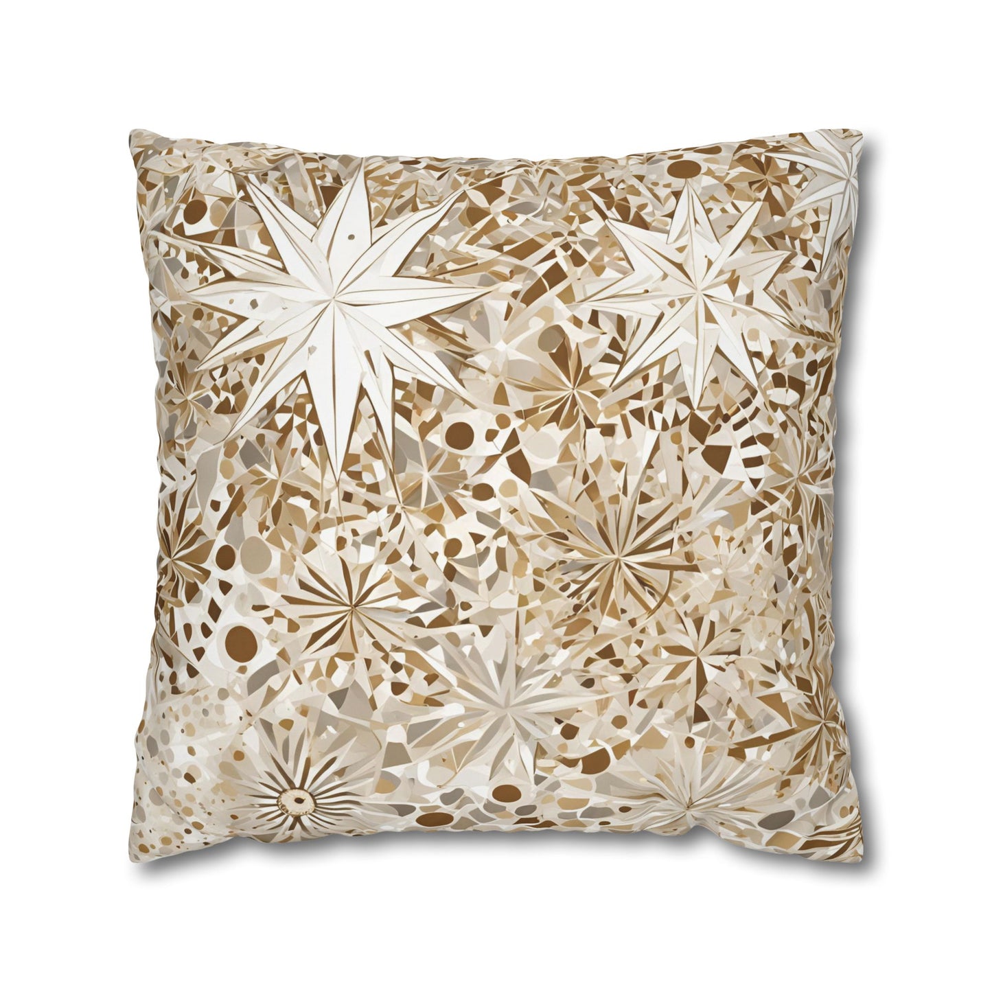 Fractured Stars Square Poly Canvas Pillowcase