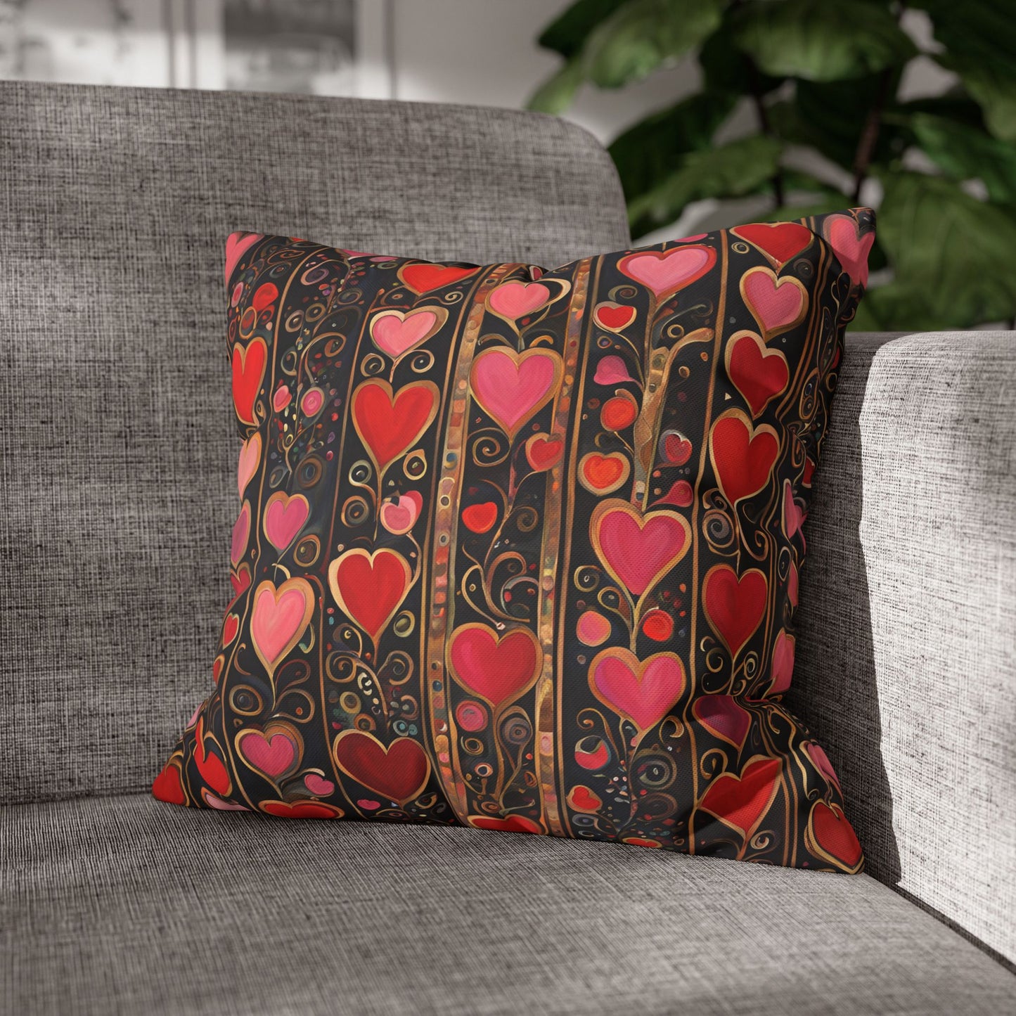 Lotta Love Square Poly Canvas Pillowcase