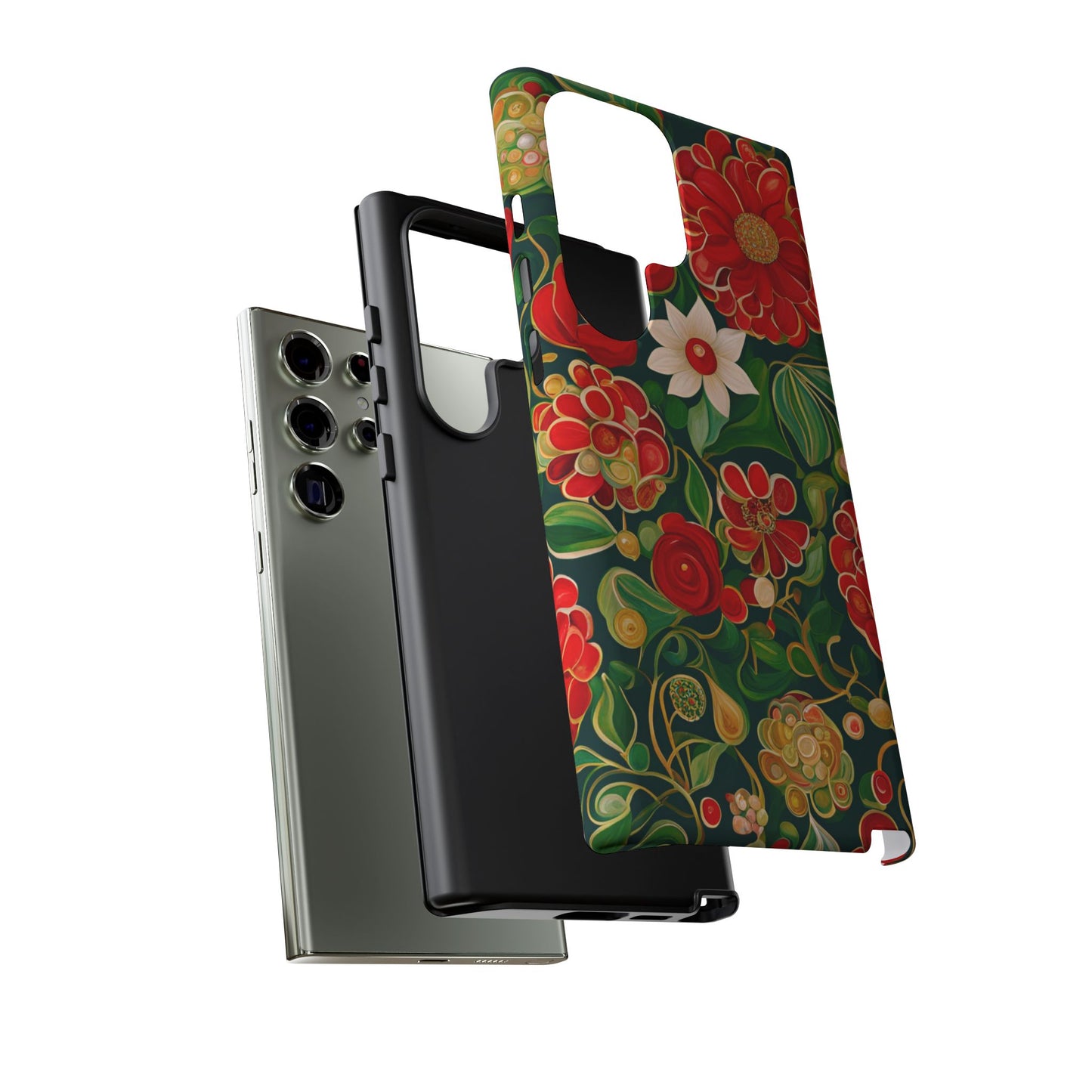 December Flowers iPhone Samsung Galaxy Google Pixel Tough Cases