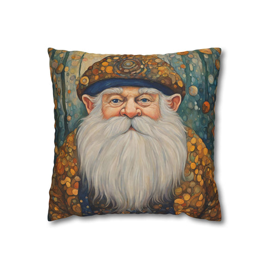 The Gnome Square Poly Canvas Pillowcase