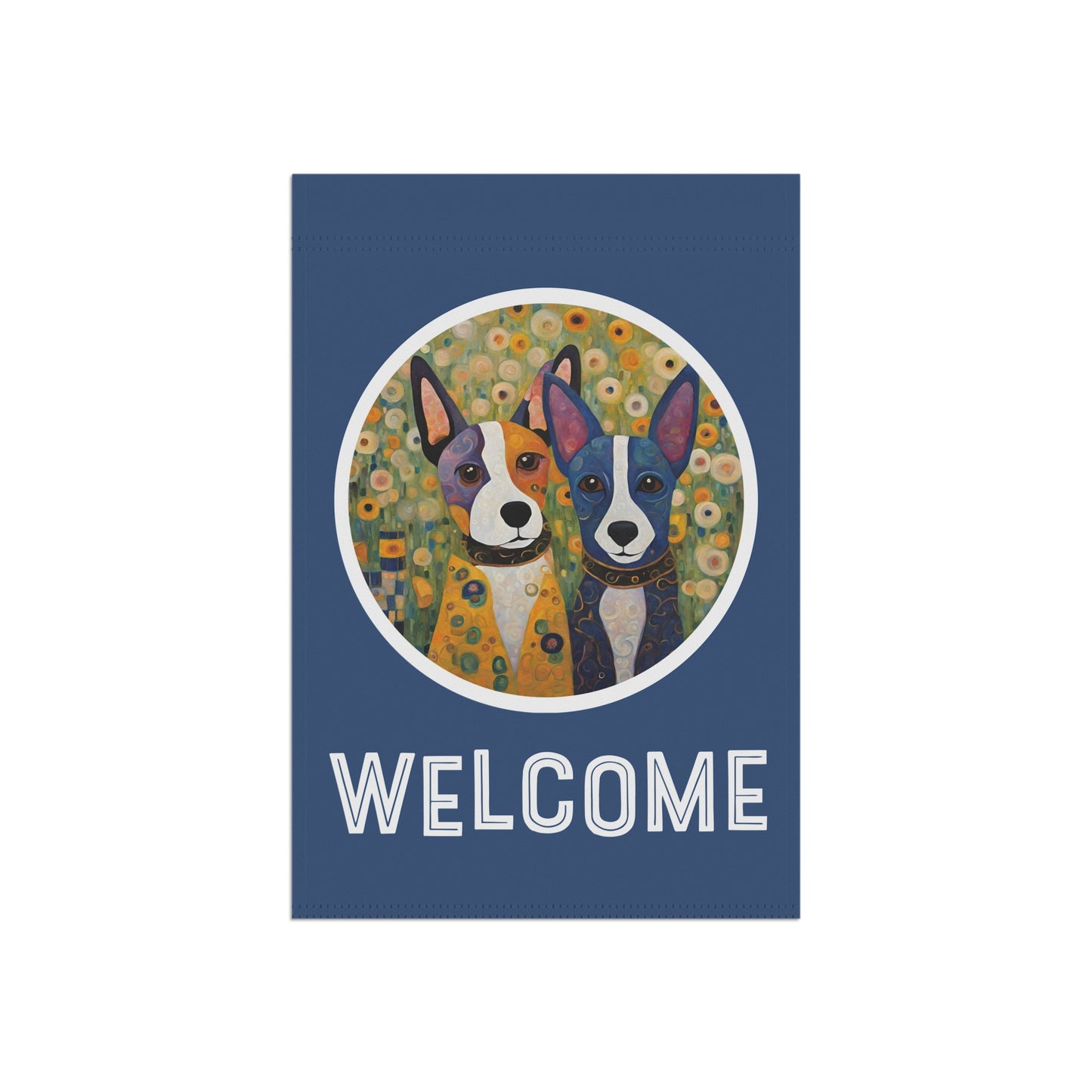 Booter & Hallie Welcome 2-Sided Garden & House Flag/Banner