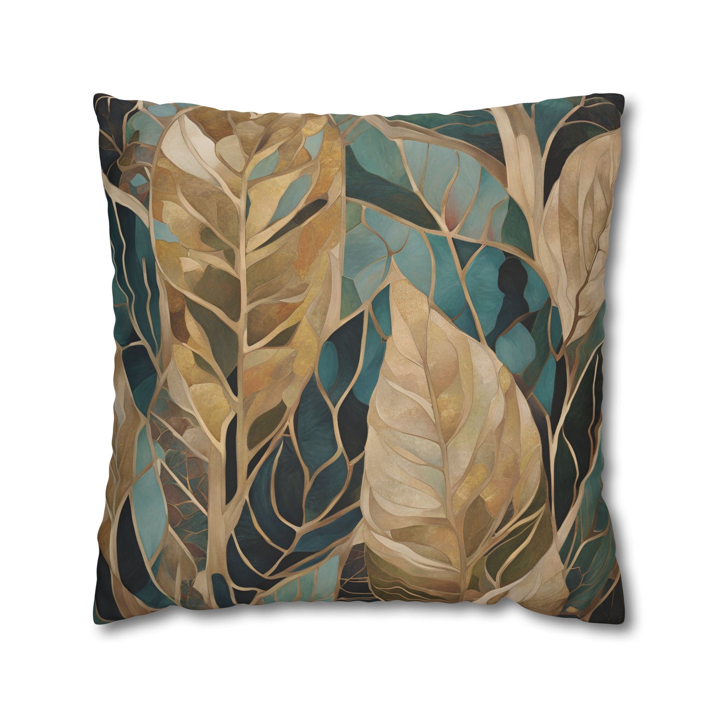 Jungle Square Poly Canvas Pillowcase