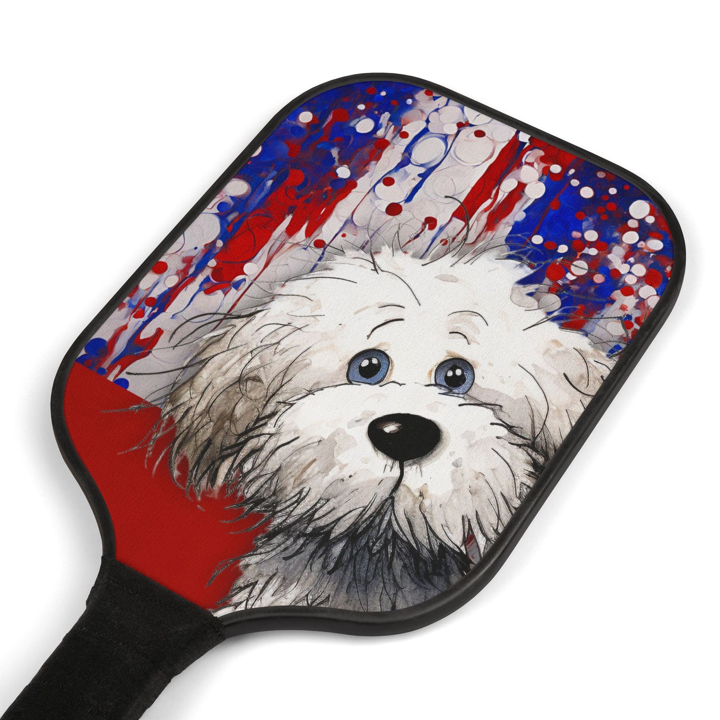 Crazy Bichon Frise Pickleball Kit