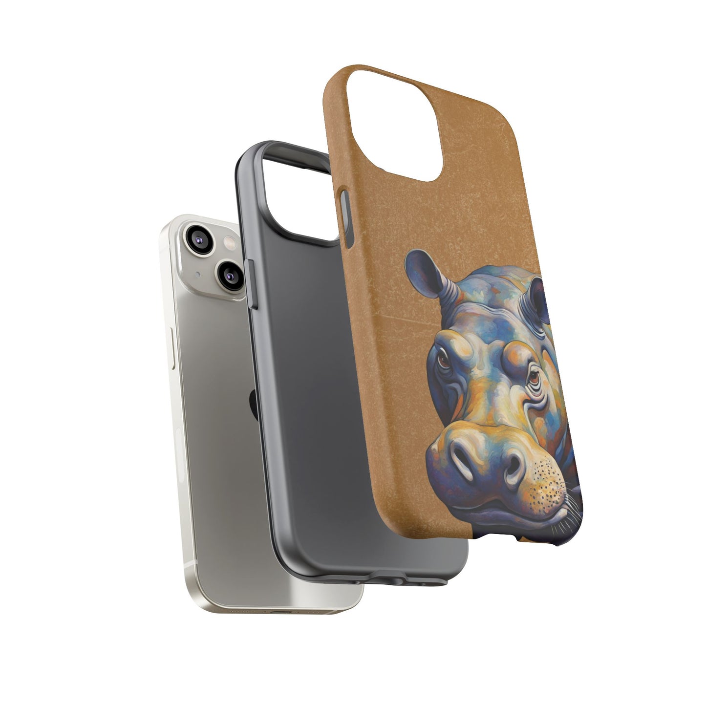 Hippo Wildlife iPhone Samsung Galaxy Google Pixel Tough Cases