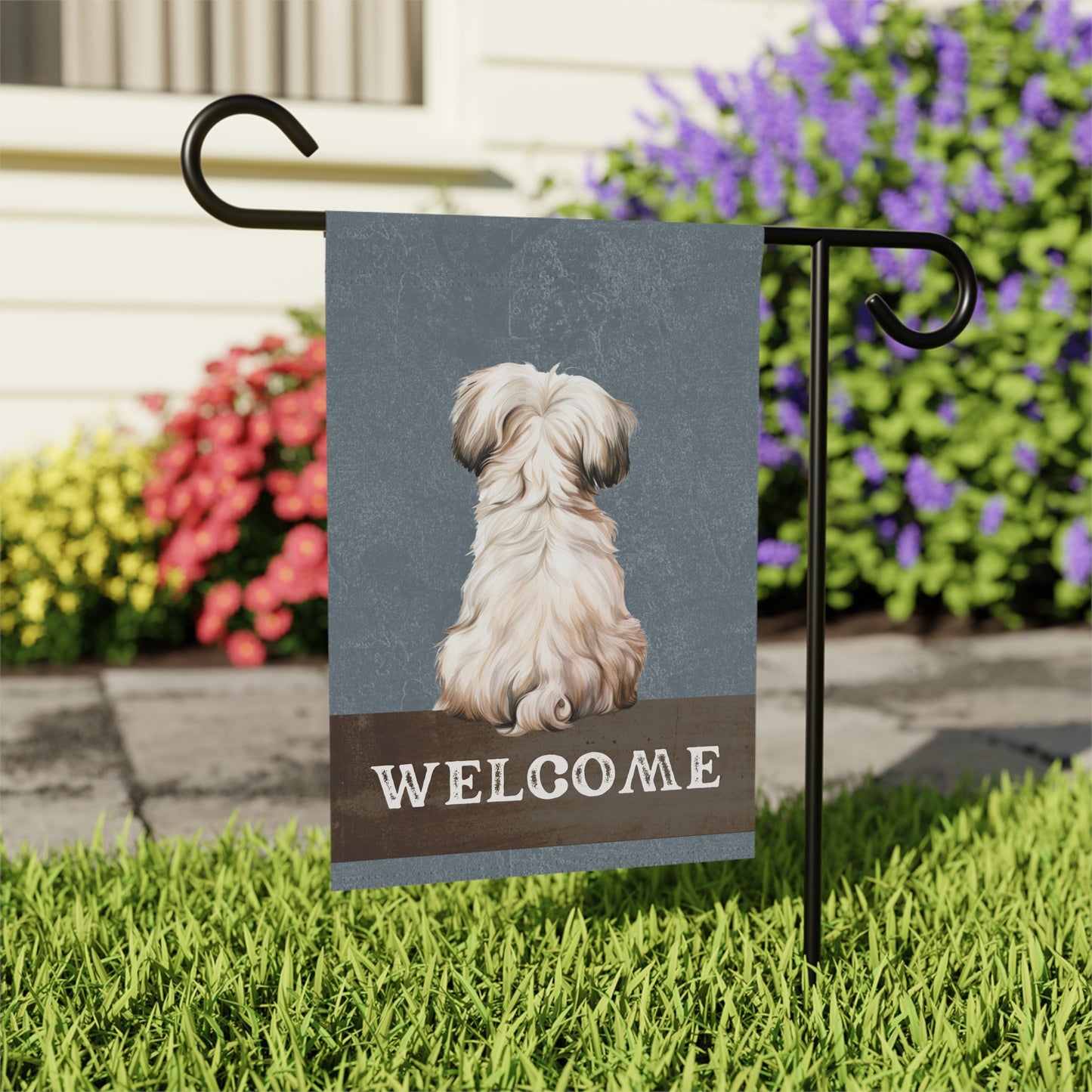 Maltese Welcome 2-Sided Garden & House Flag/Banner