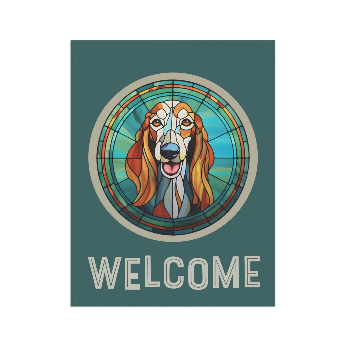 Saluki Welcome 2-Sided Garden & House Flag/Banner