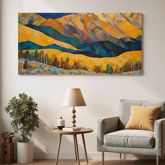 60" x 30" Printed Canvas Fabric Wall Art - No Frame (Made in USA)