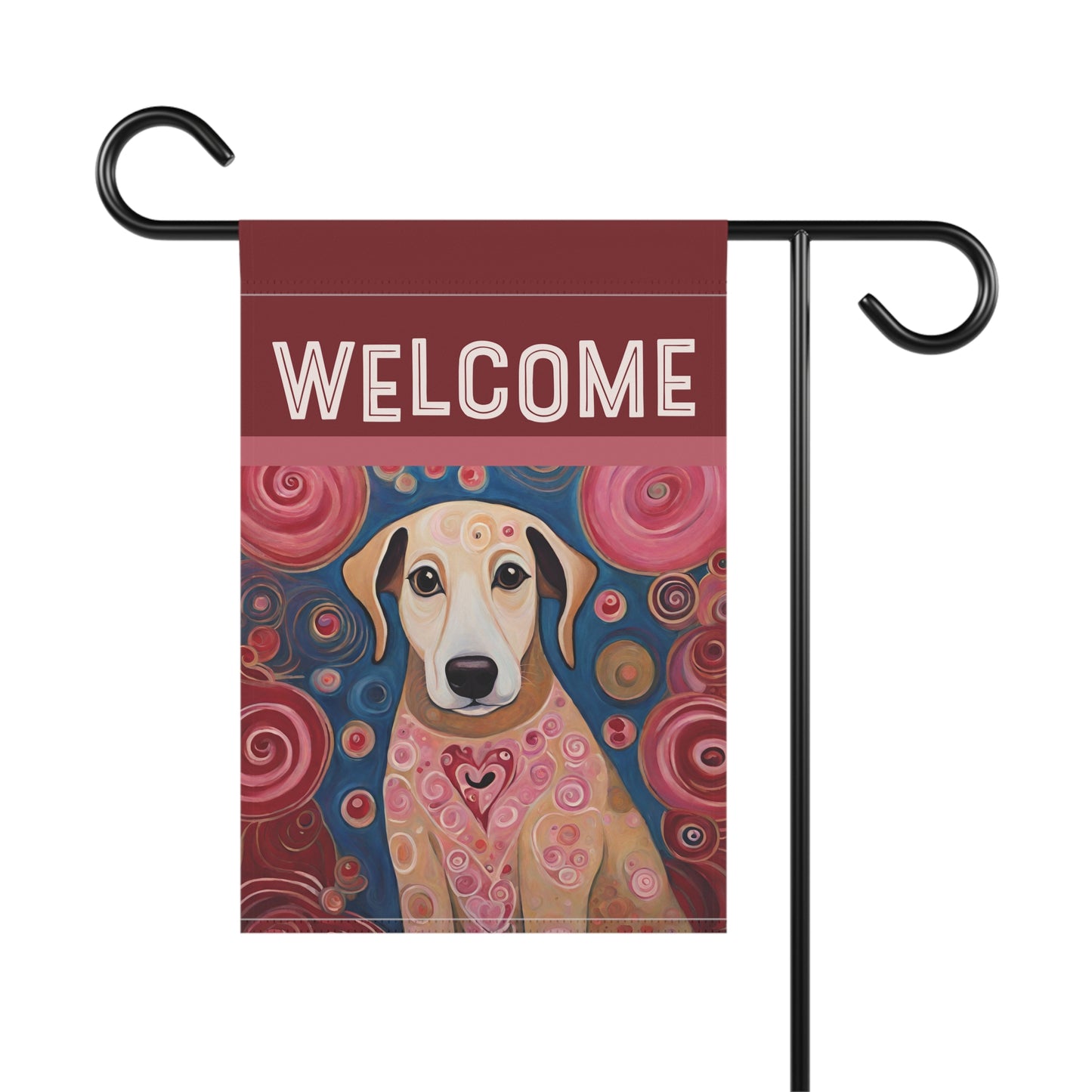 Lola Welcome 2-Sided Garden & House Flag/Banner