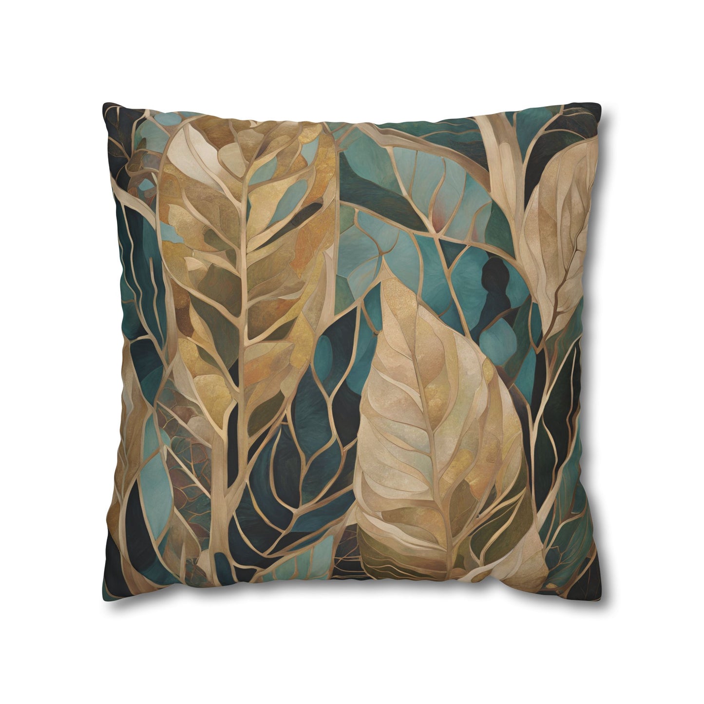 Jungle Square Poly Canvas Pillowcase