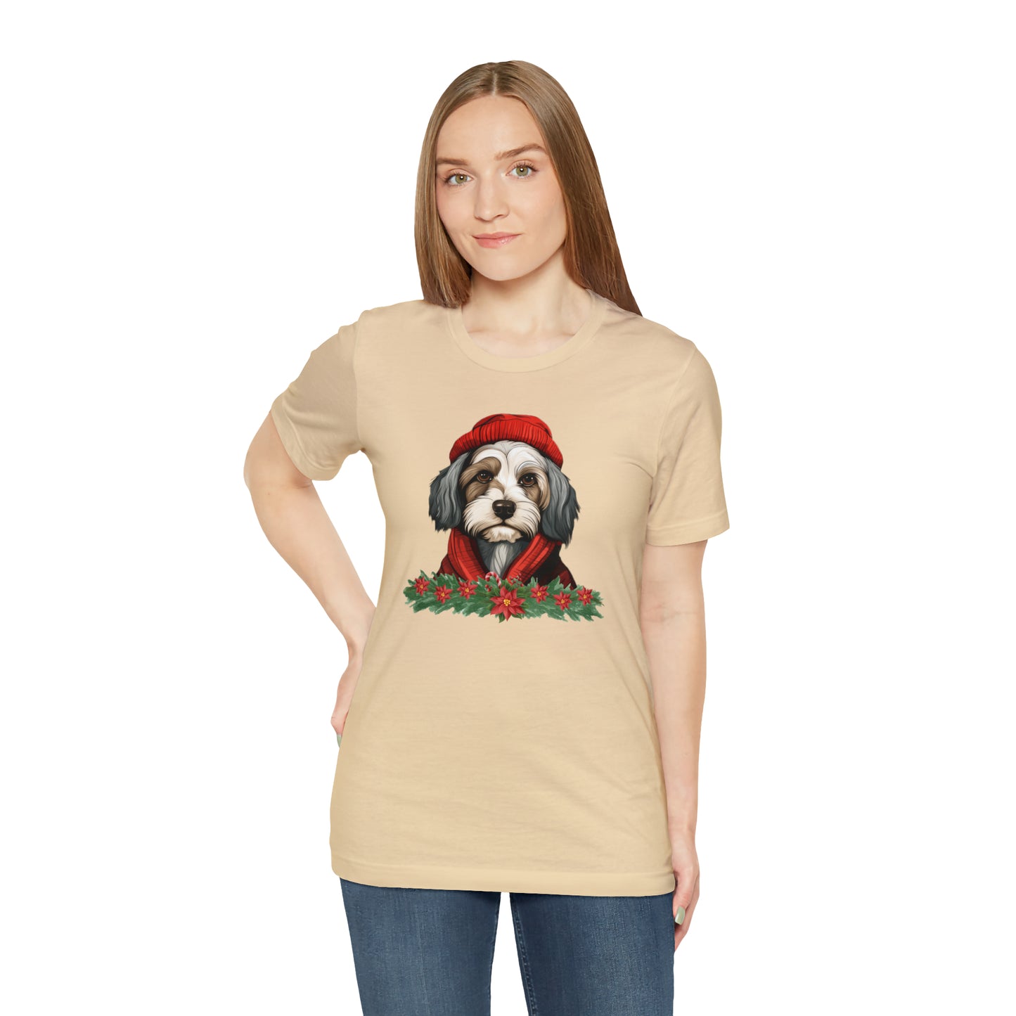 Havanese in Hat & Scarf Unisex Jersey Short Sleeve Tee