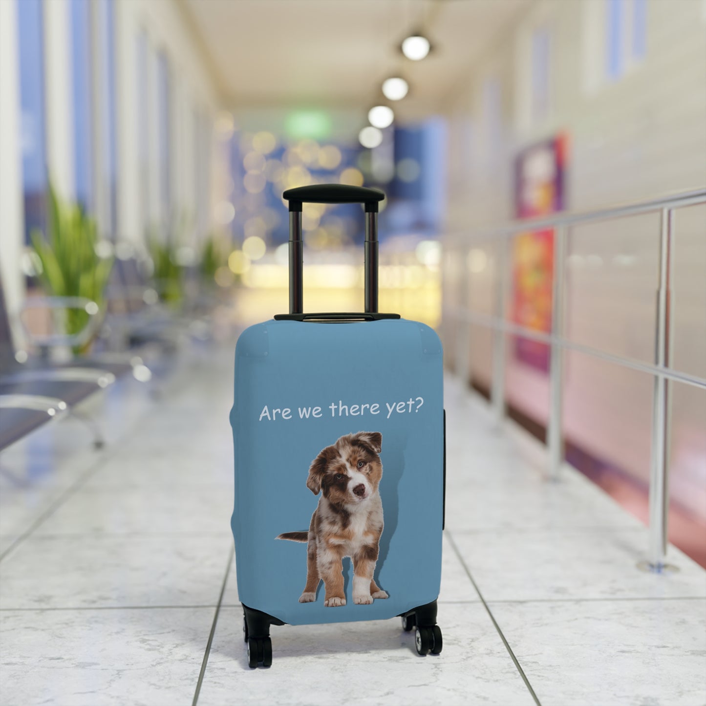 Australian Shepherd Are We There Yet? Luggage Cover