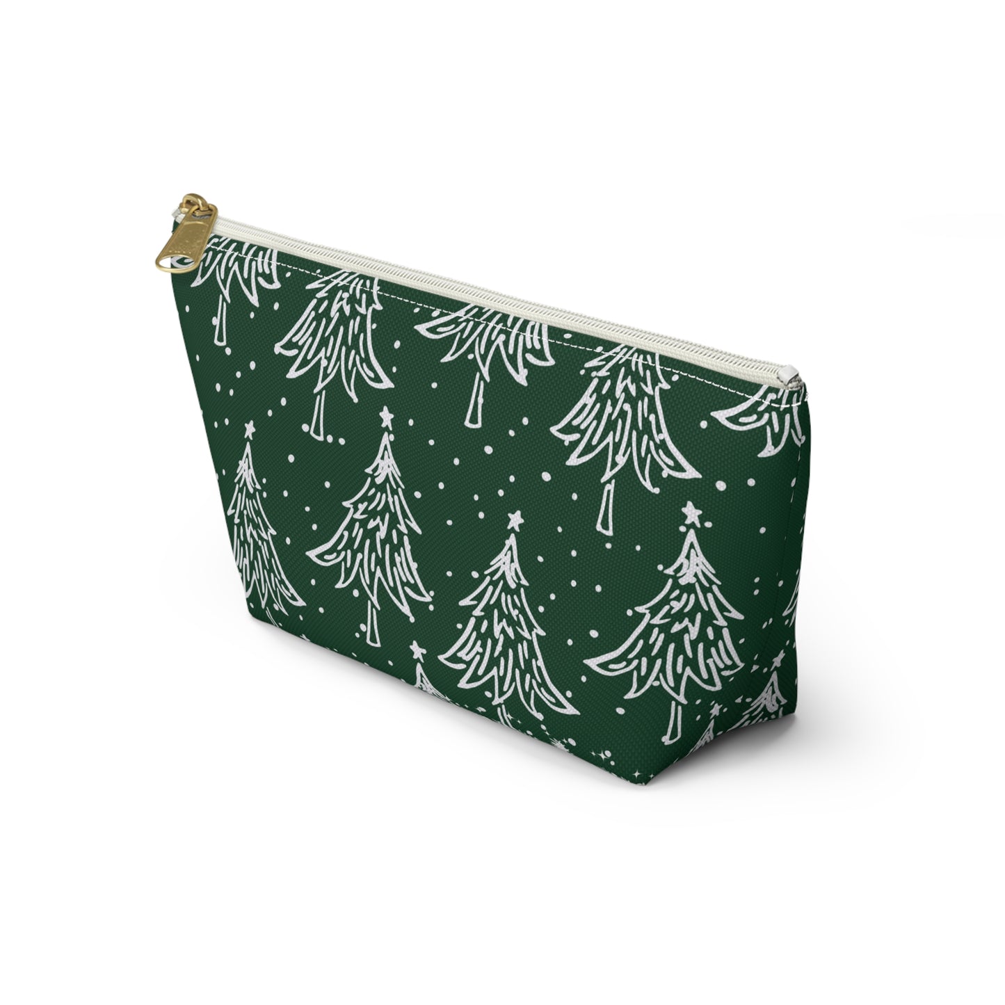 Christmas Trees for All Green Accessory Pouch w T-bottom