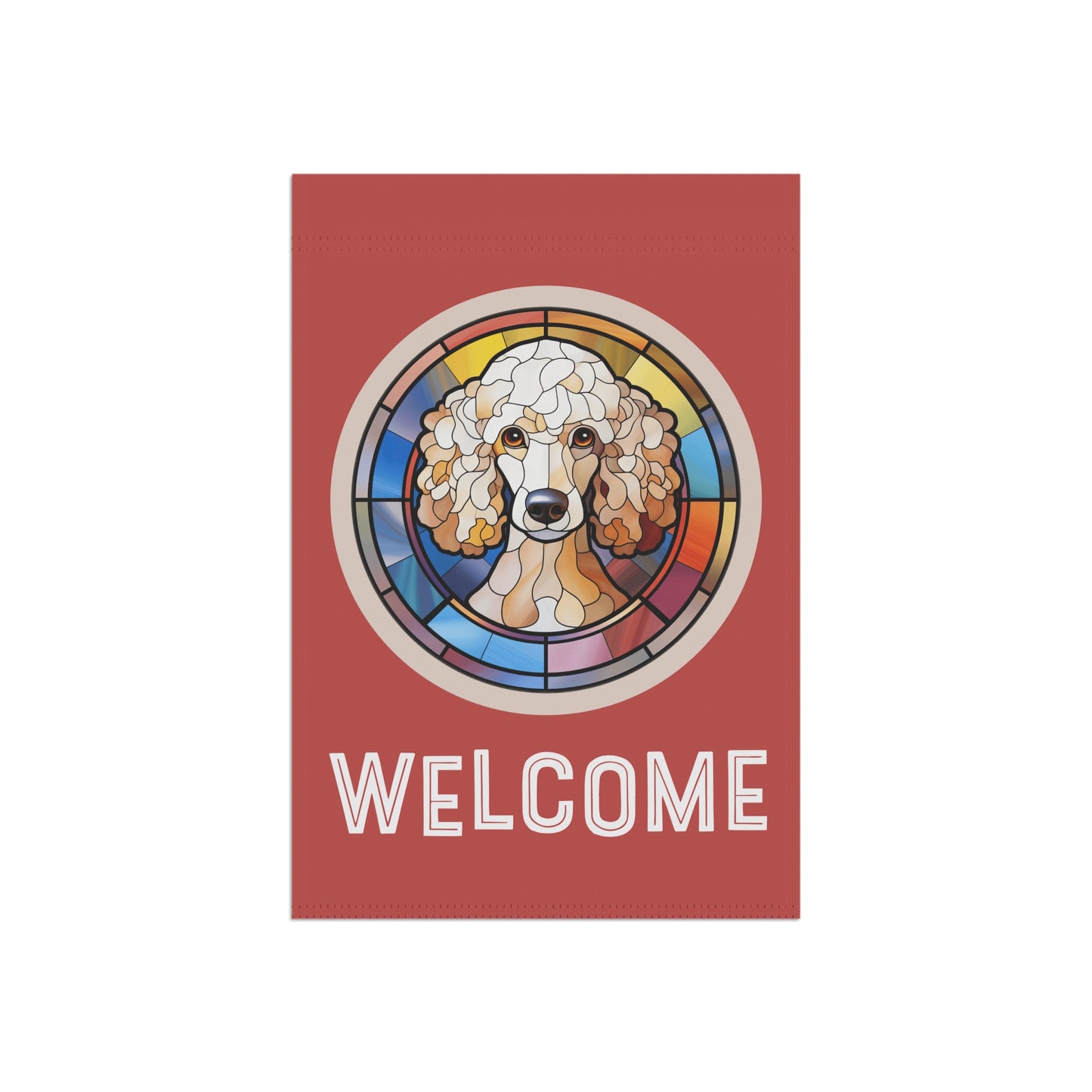 Poodle Welcome 2-Sided Garden & House Flag/Banner