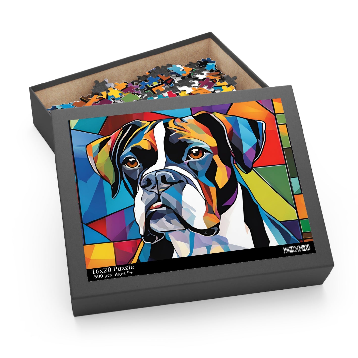 Truman Abstract Boxer Puzzle (500-Piece)