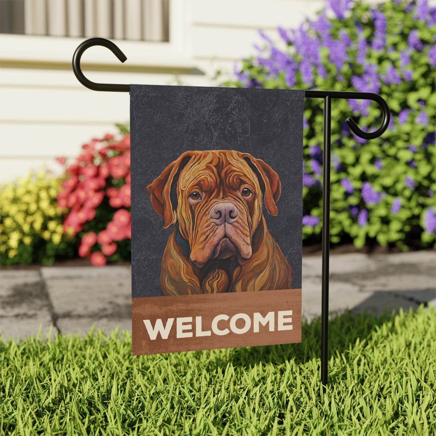 Bordeaux Welcome 2-Sided Garden & House Flag/Banner