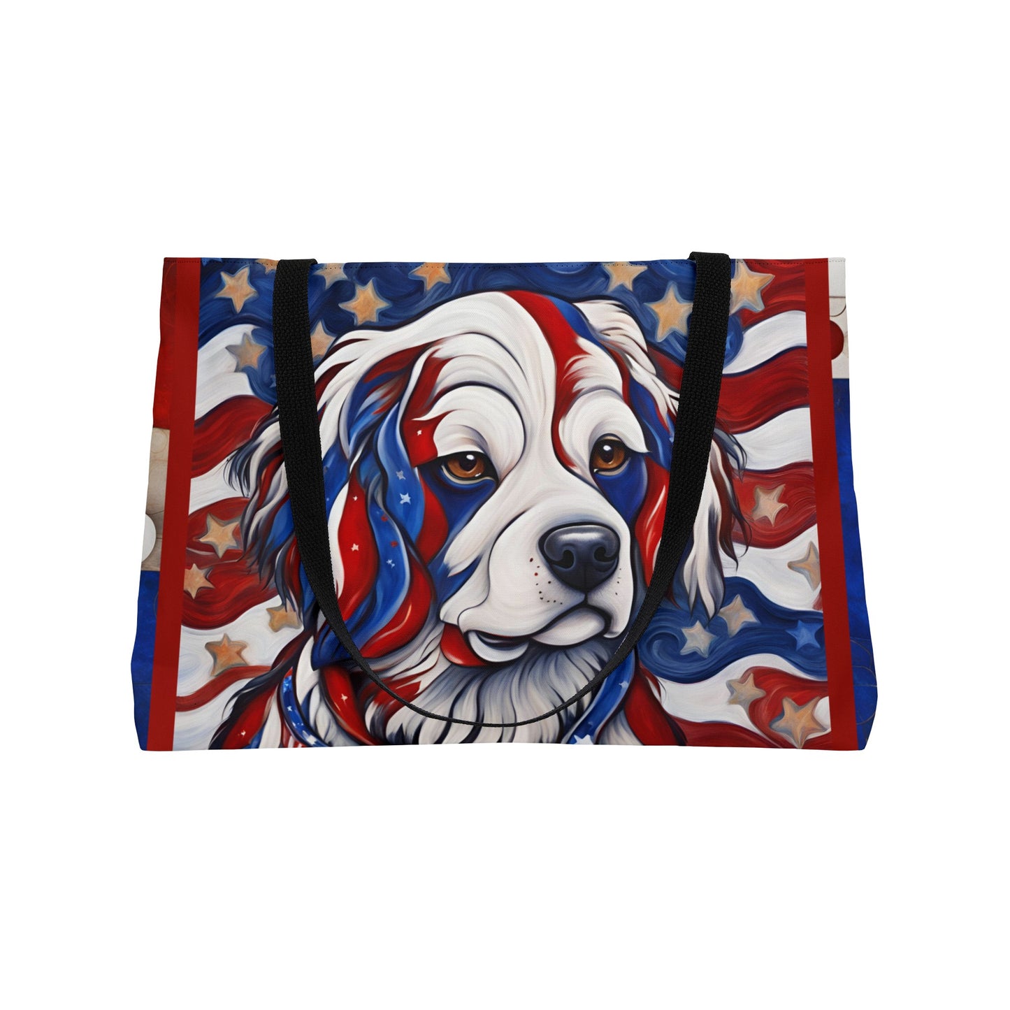 All American Dog Weekender Tote Bag