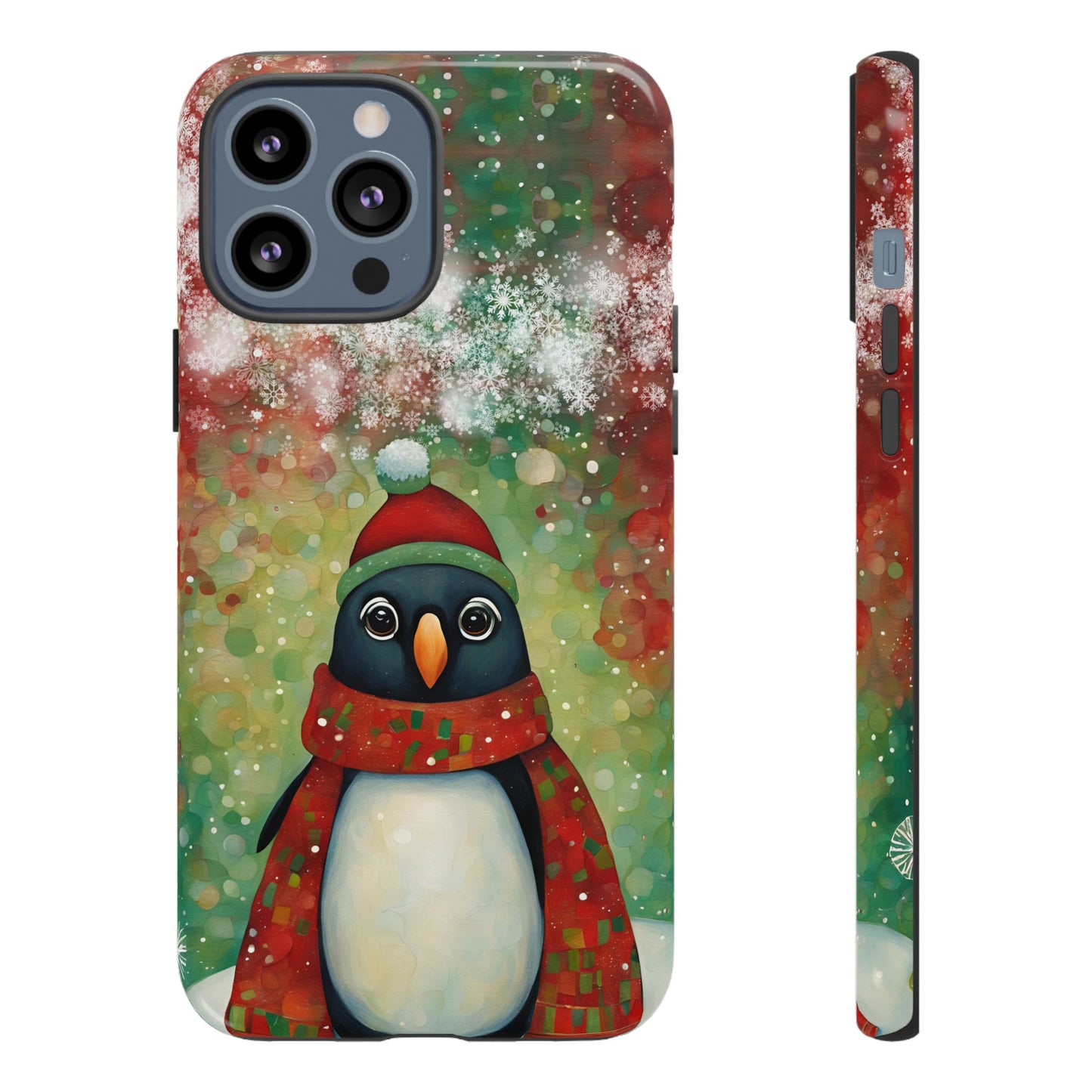 Christmas Penguin iPhone Samsung Galaxy Google Pixel Tough Cases