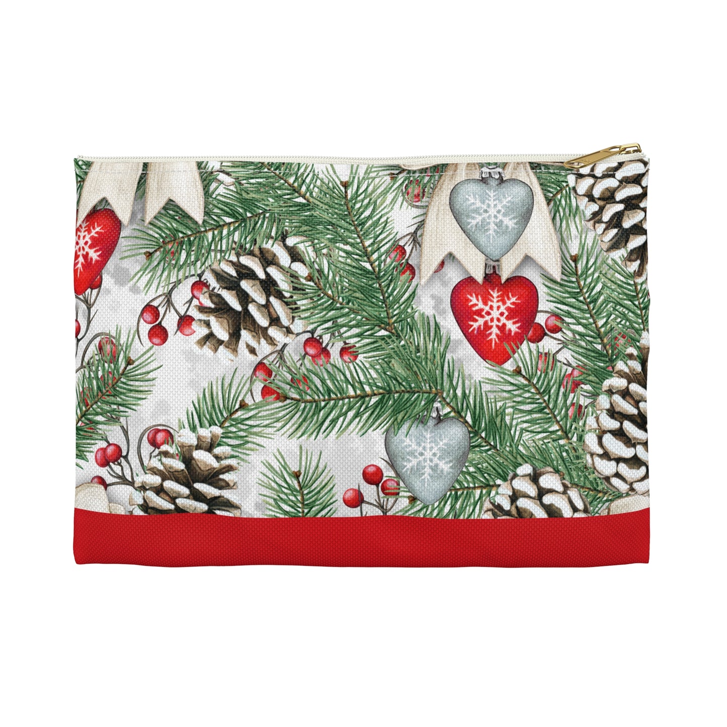 Pinecones & Bows Accessory Pouch