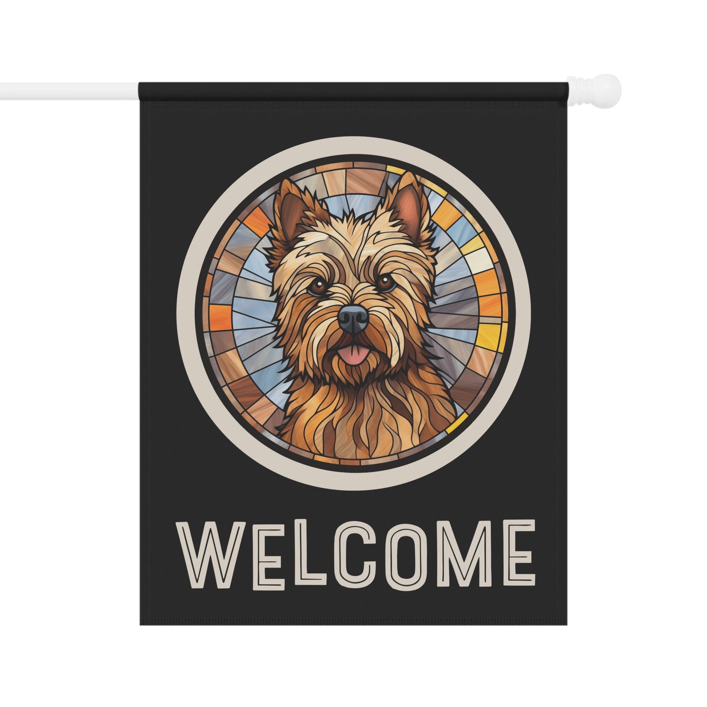 Cairn Terrier Welcome 2-Sided Garden & House Flag/Banner