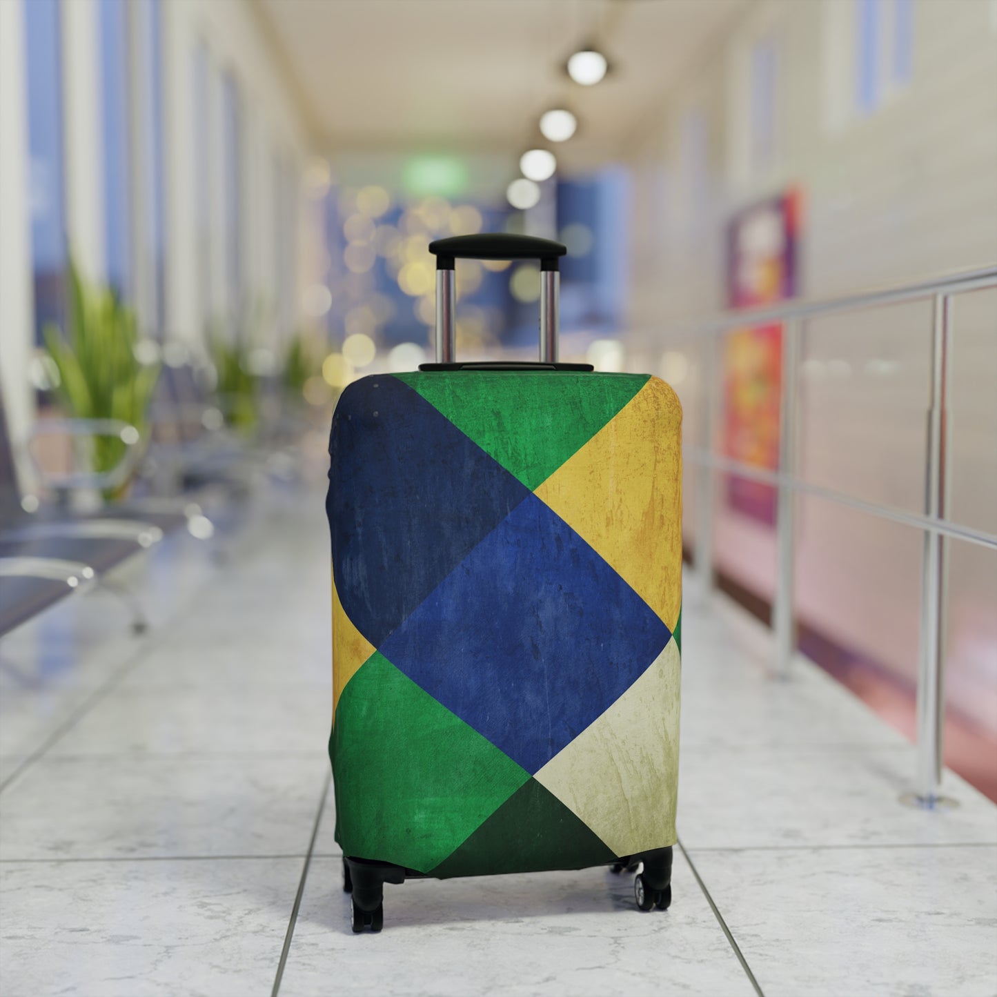 Brasil Plaid Luggage Cover