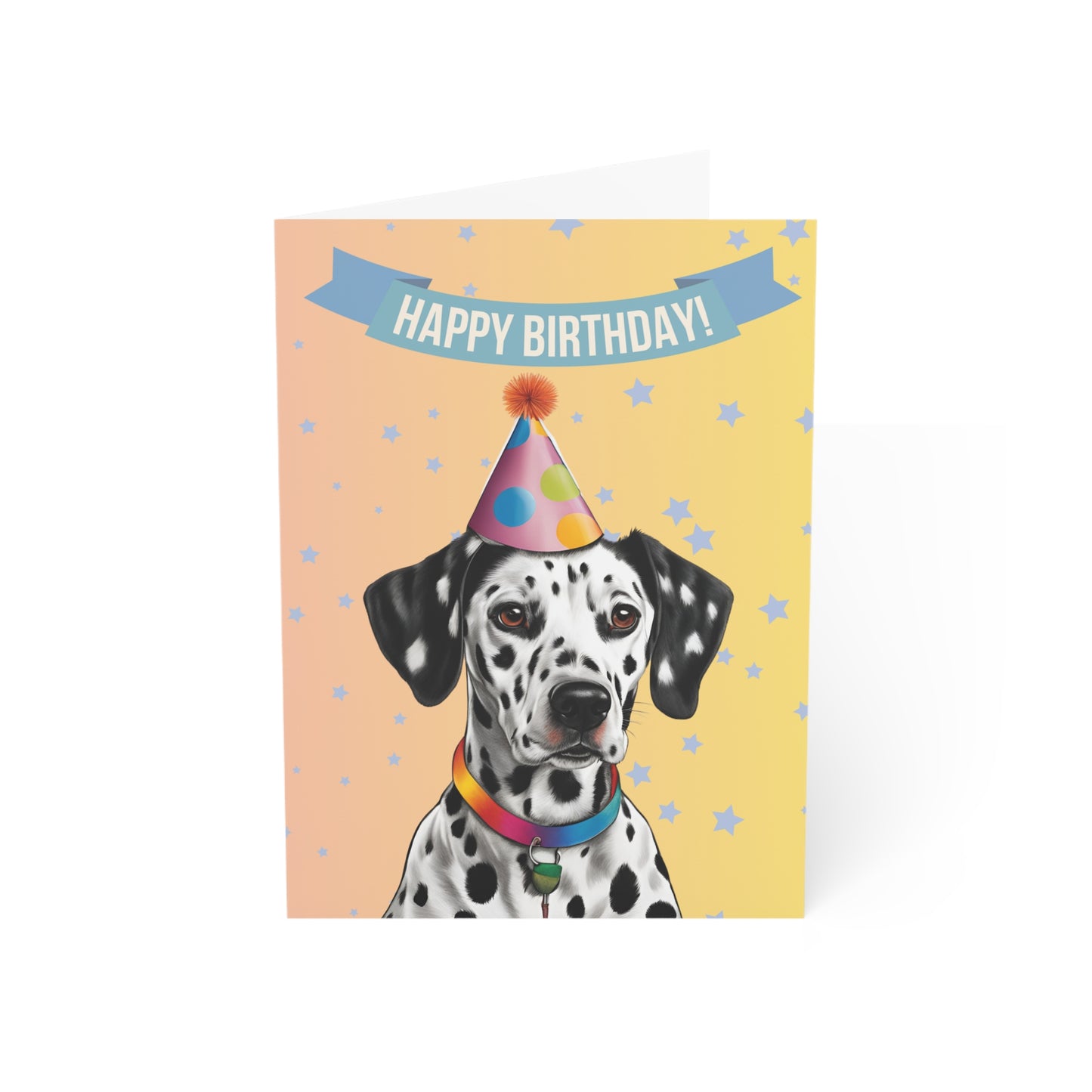 Dalmatian Happy Birthday 5 x 7 Greeting Cards (10 Pack)