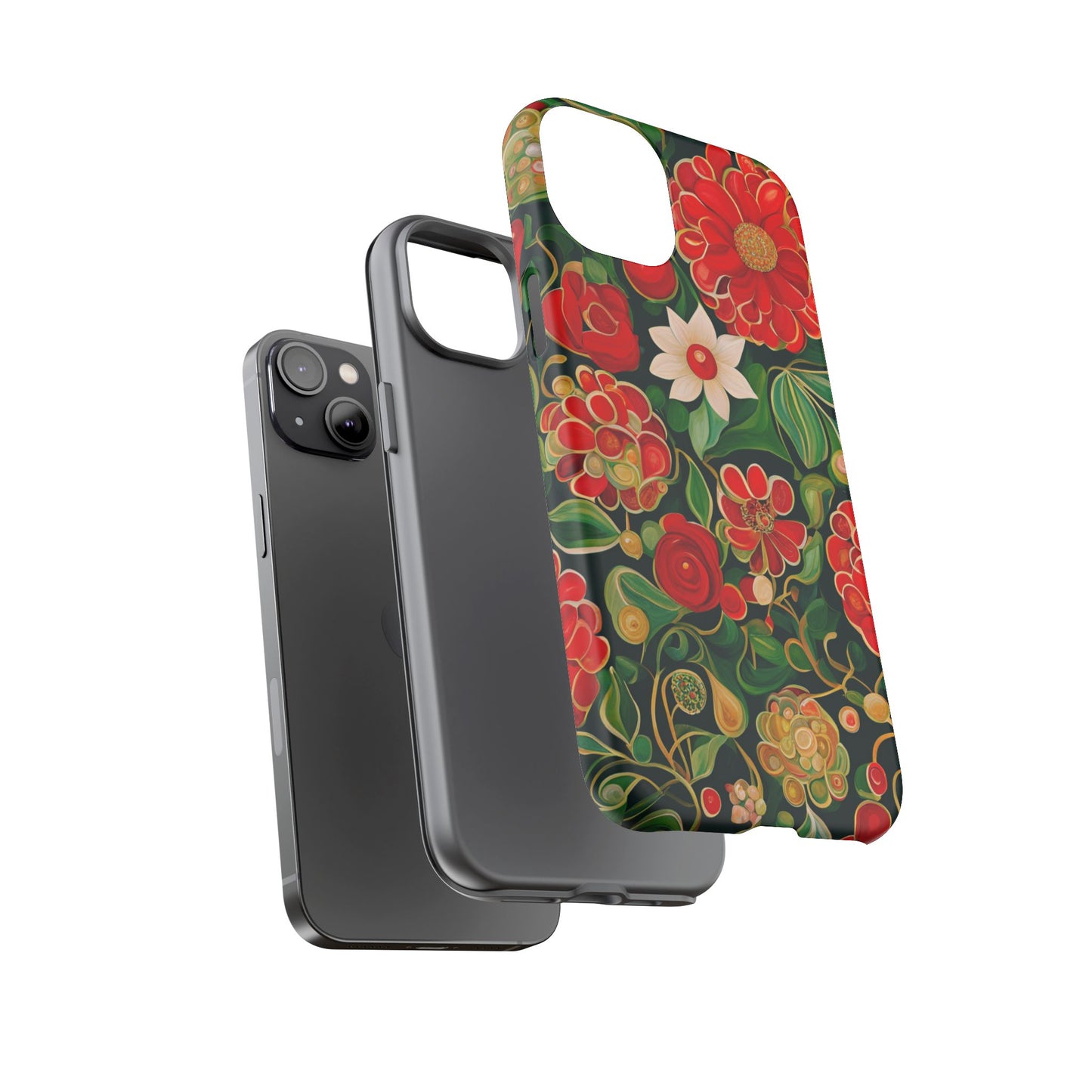 December Flowers iPhone Samsung Galaxy Google Pixel Tough Cases