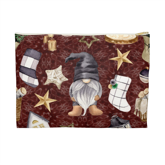 Rustic Gnome Holiday Accessory Pouch